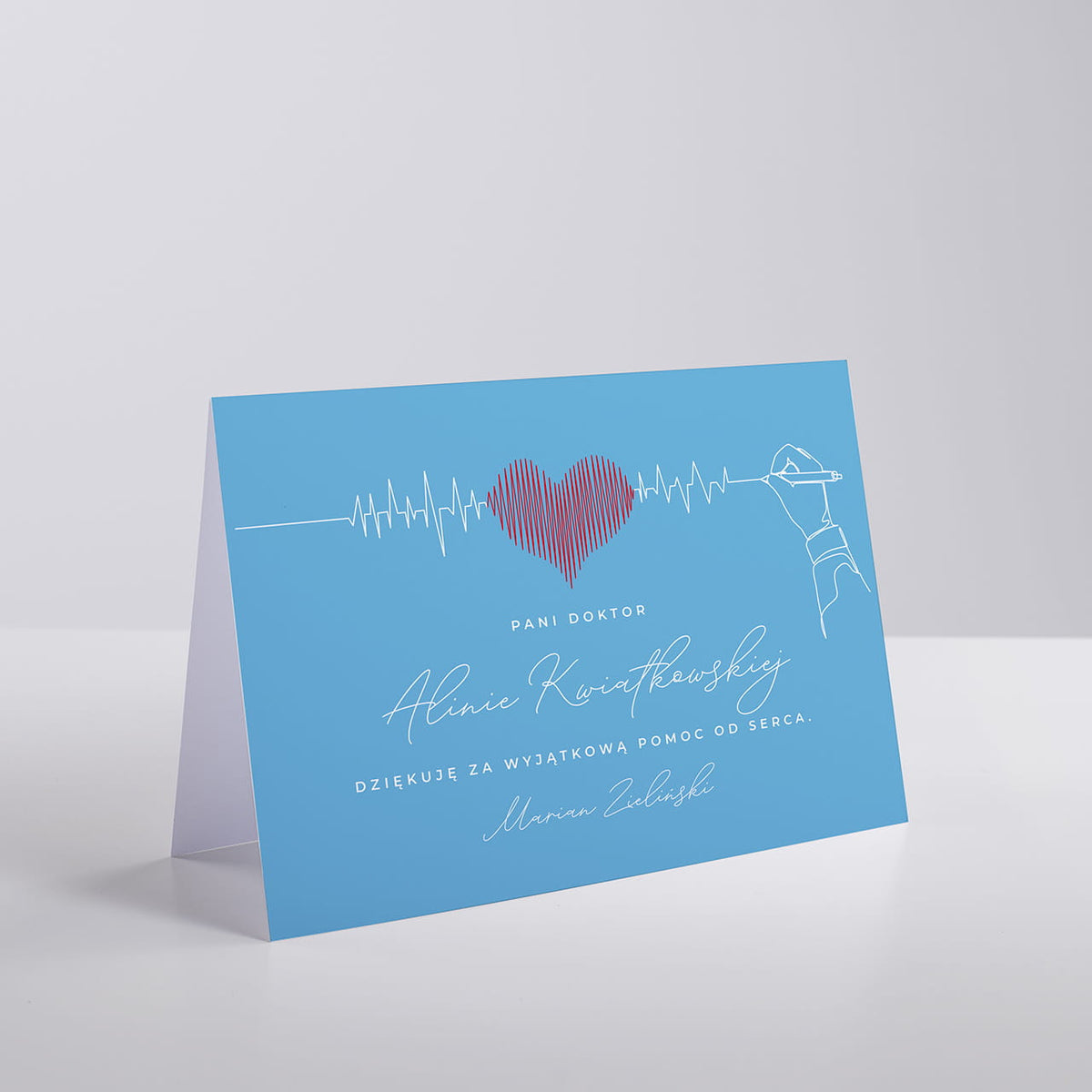 Personalizowana kartka a4 dla lekarza - podziękowanie dla lekarza rodzinnego