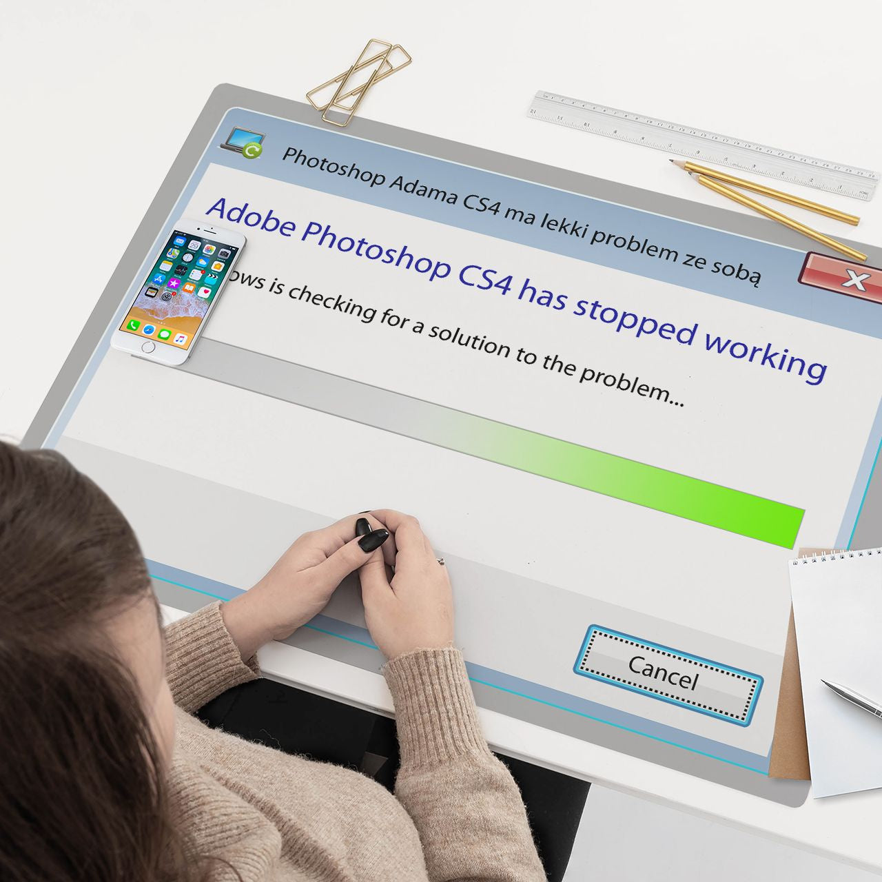 Personalizowana podkładka - prezent dla grafika podkładka pod mysz podkładka na biurko prezent dla informatyka