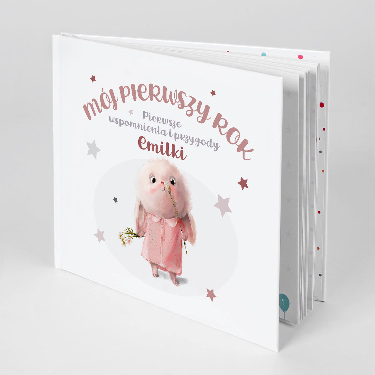 Personalizowany album dla maluszka - prezent na roczek dziewczynki