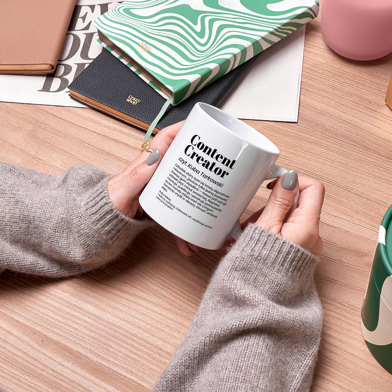 Personalizowany kubek dla influencera - content creator