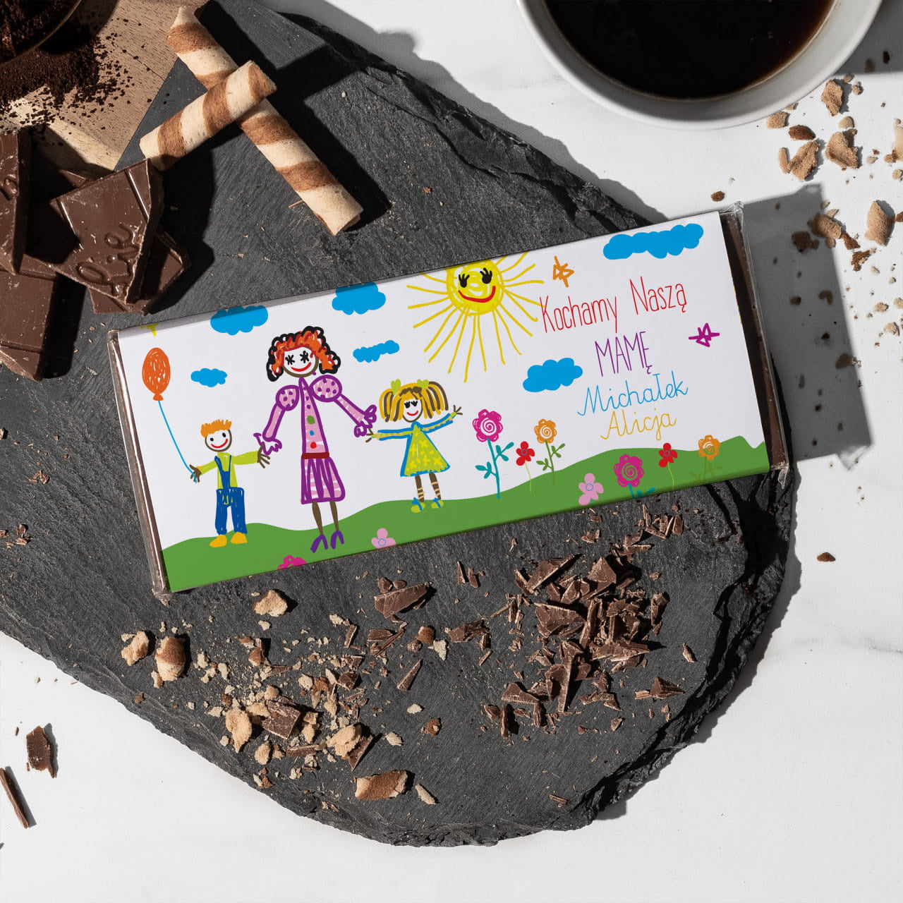 Personalizowana czekolada dla mamy od dziecka