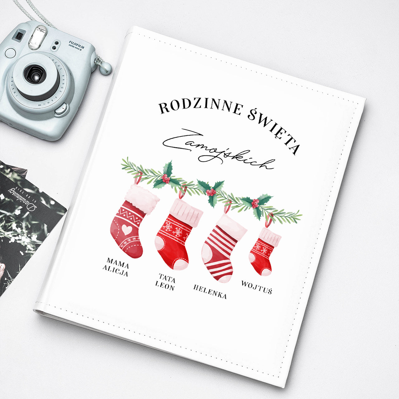 Personalizowany album na Gwiazdkę - rodzinne święta