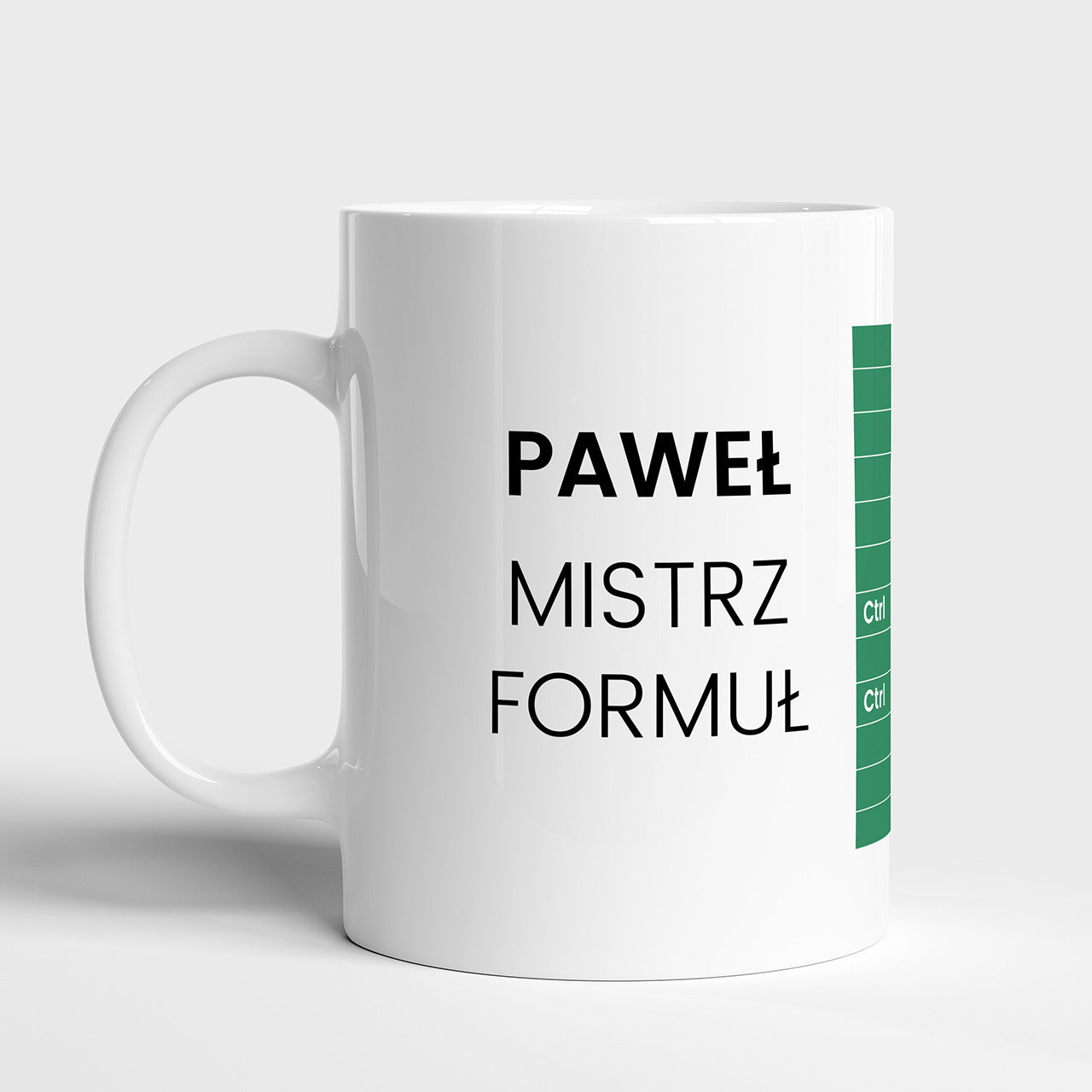 Kubek dla analityka - Mistrz Formuł prezent dla analityka kubek personalizowany z imieniem