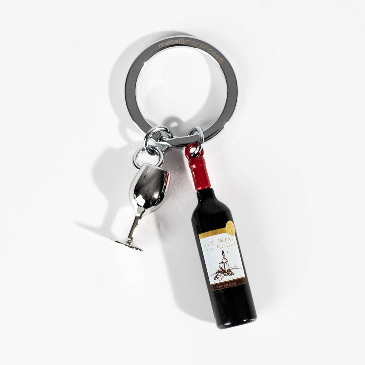 Brelok wino i kieliszek - prezent dla miłośniczki wina