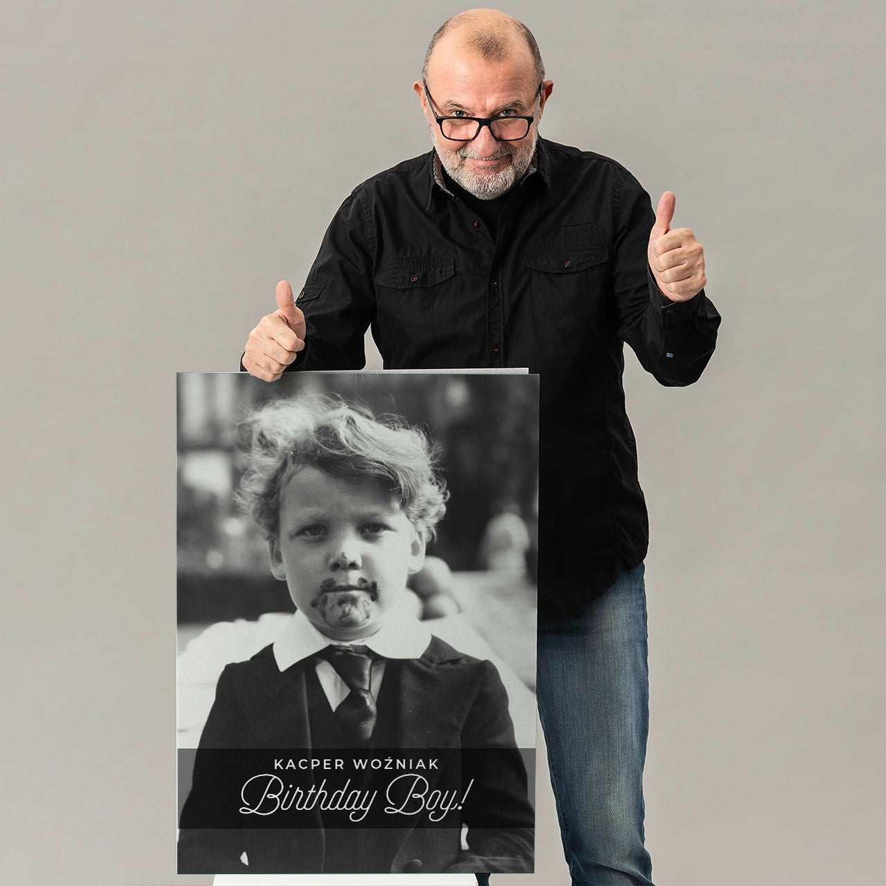 Personalizowana duża kartka na urodziny ze zdjęciem