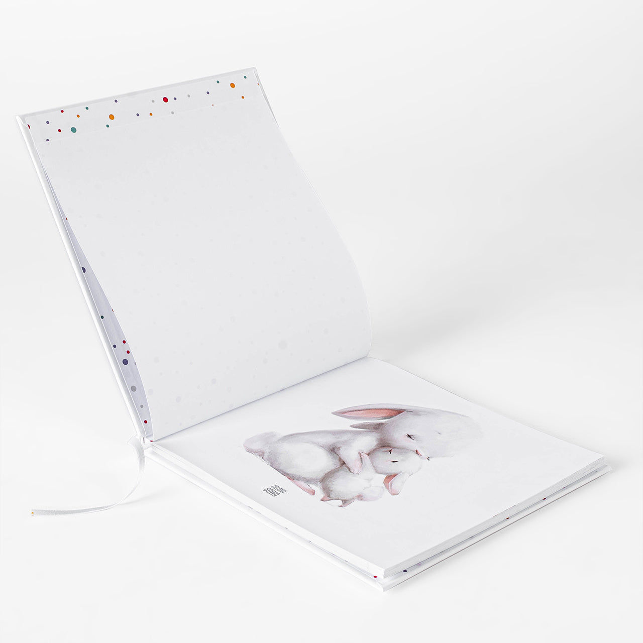 Album maluszka Króliczek - prezent na chrzest album na chrzest pamiątka chrztu świętego