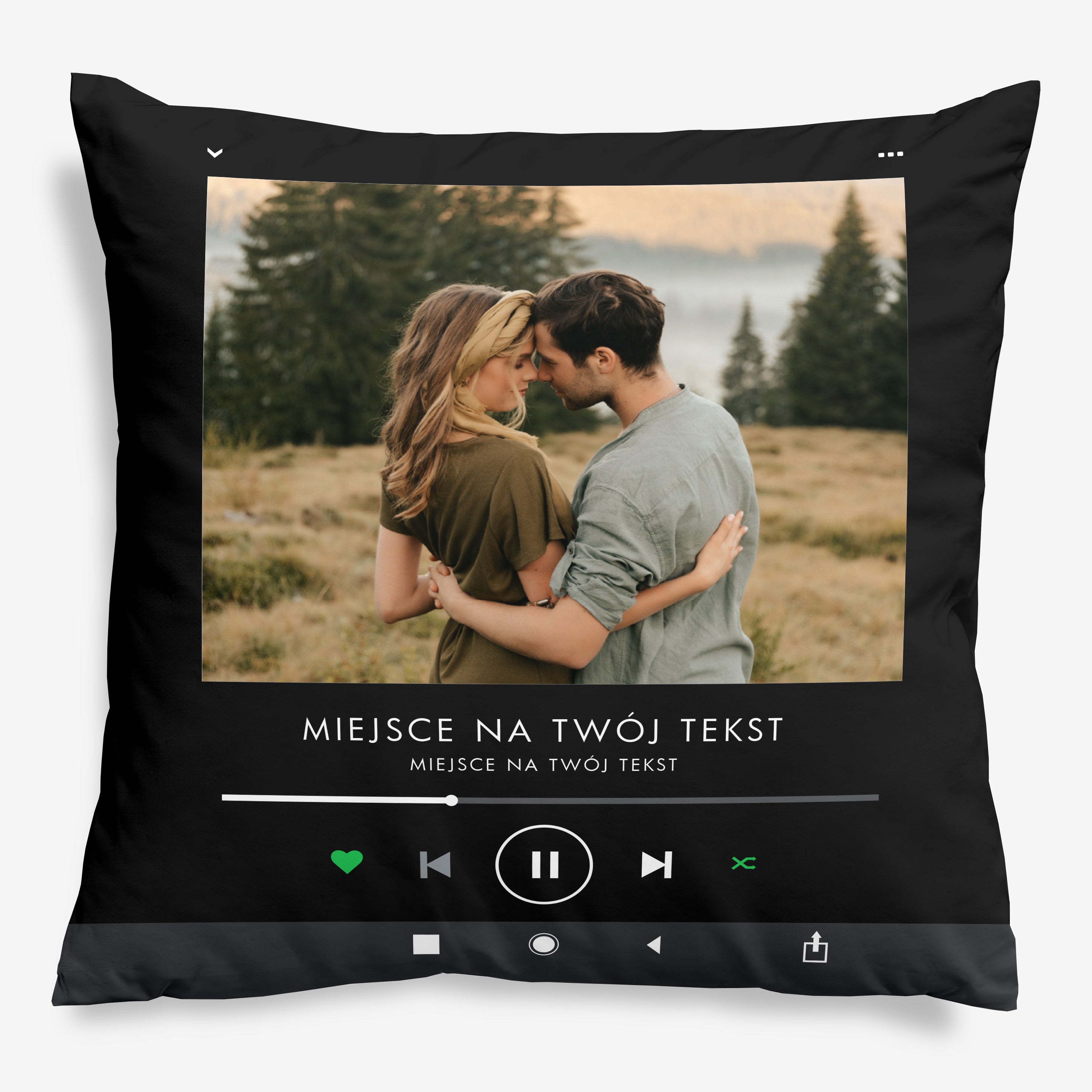 Personalizowana poduszka - Piosenka - walentynkowy prezent dla niej poduszka na walentynki prezent walentynkowy