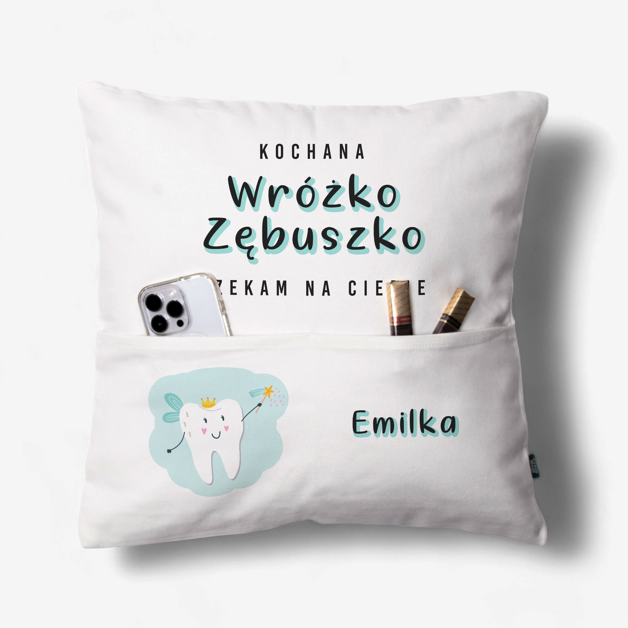Personalizowana poduszka dla dziecka - wróżka zębuszka