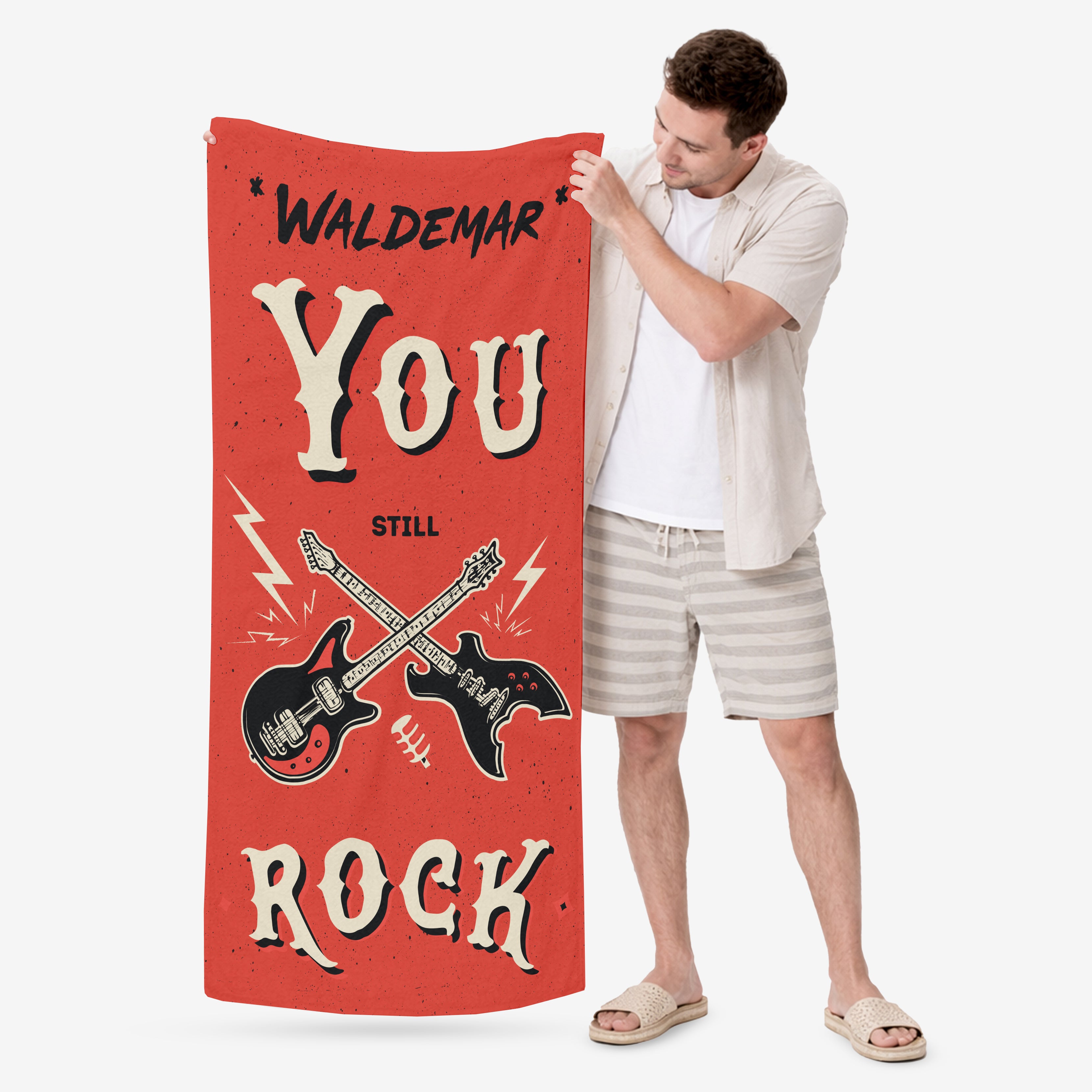 Ręcznik dla basisty prezent dla muzyka ręcznik personalizowany prezent dla basisty prezent dla fana rocka