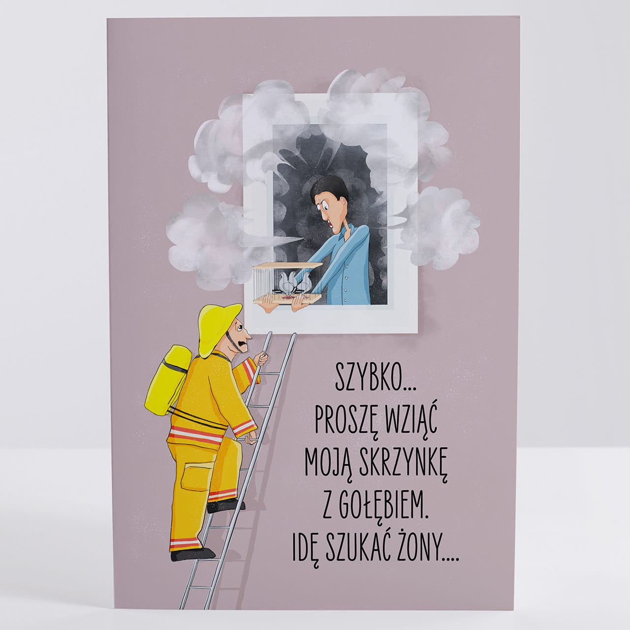 Śmieszna kartka dla hodowcy gołębi - Moje gołębie personalizowana kartka kartka z napisem upominek dla niego