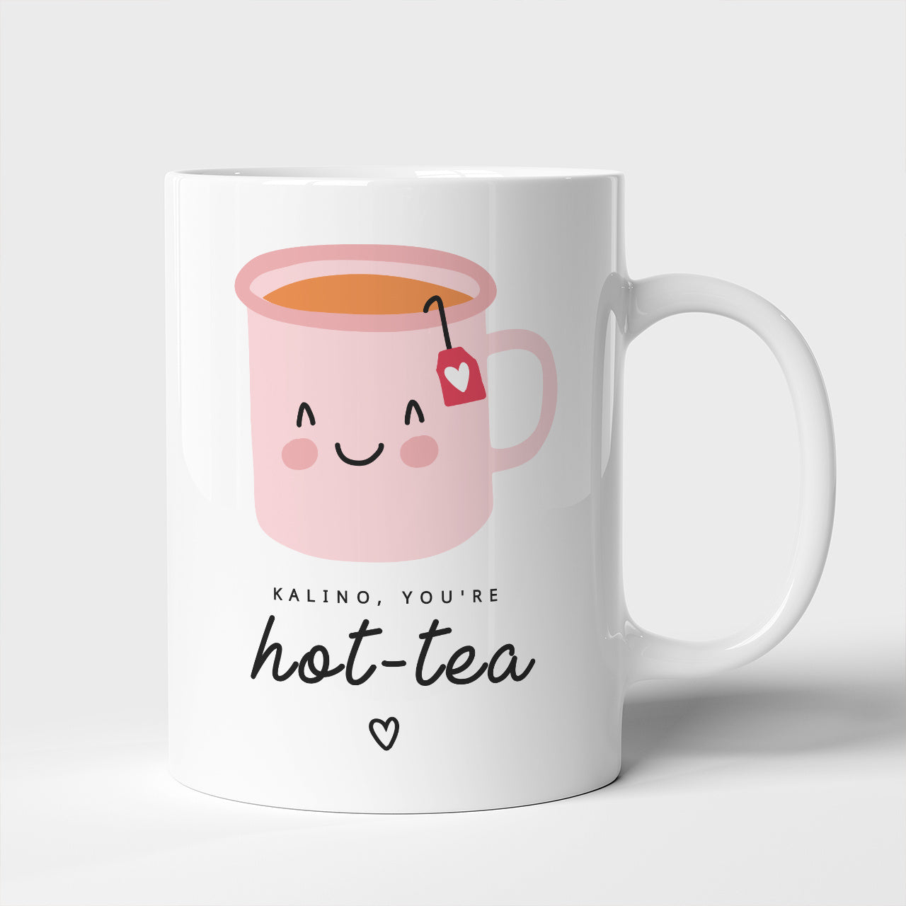 Kubek na herbatę - Hot-Tea - prezent na Walentynki dla niej