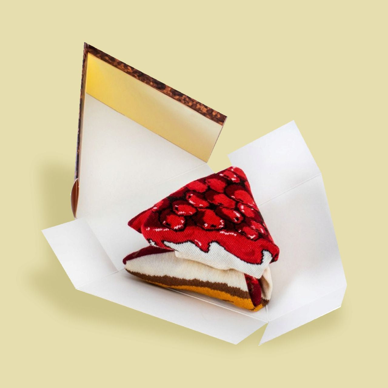 Damskie skarpetki SERNIK prezent dla miłośnika pieczenia (r. 36-40) skarpetki damskie prezent dla dziewczyny