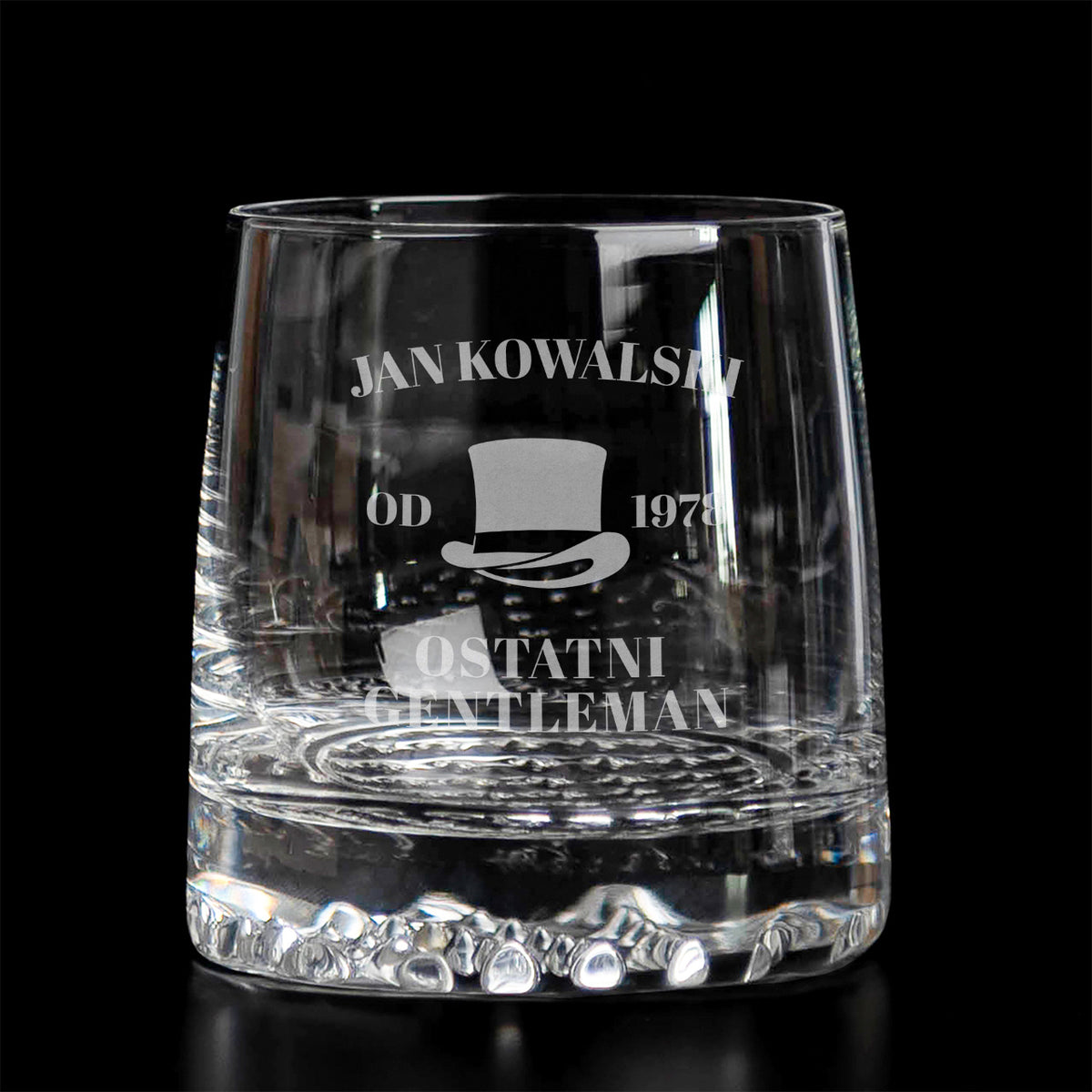 Szklanka grawerowana na prezent dla mężczyzny - ostatni gentleman