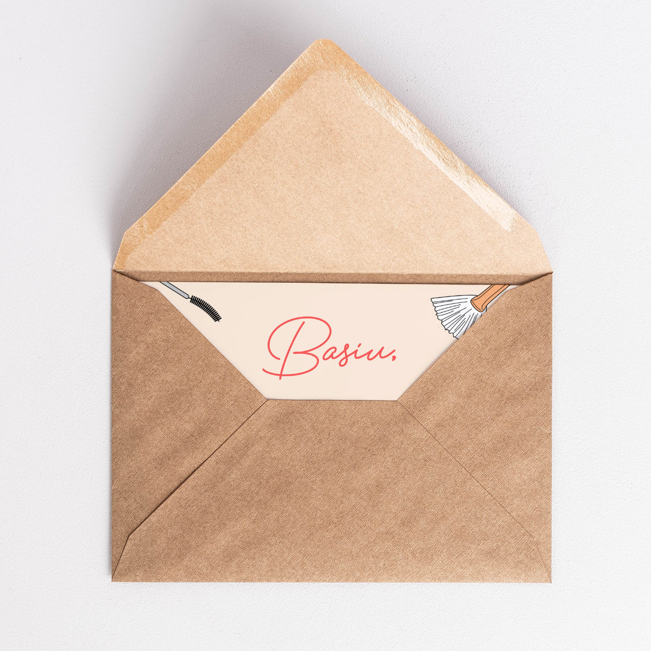 Kartka z życzeniami dla stylistki rzęs prezent dla stylistki rzęs kartka personalizowana