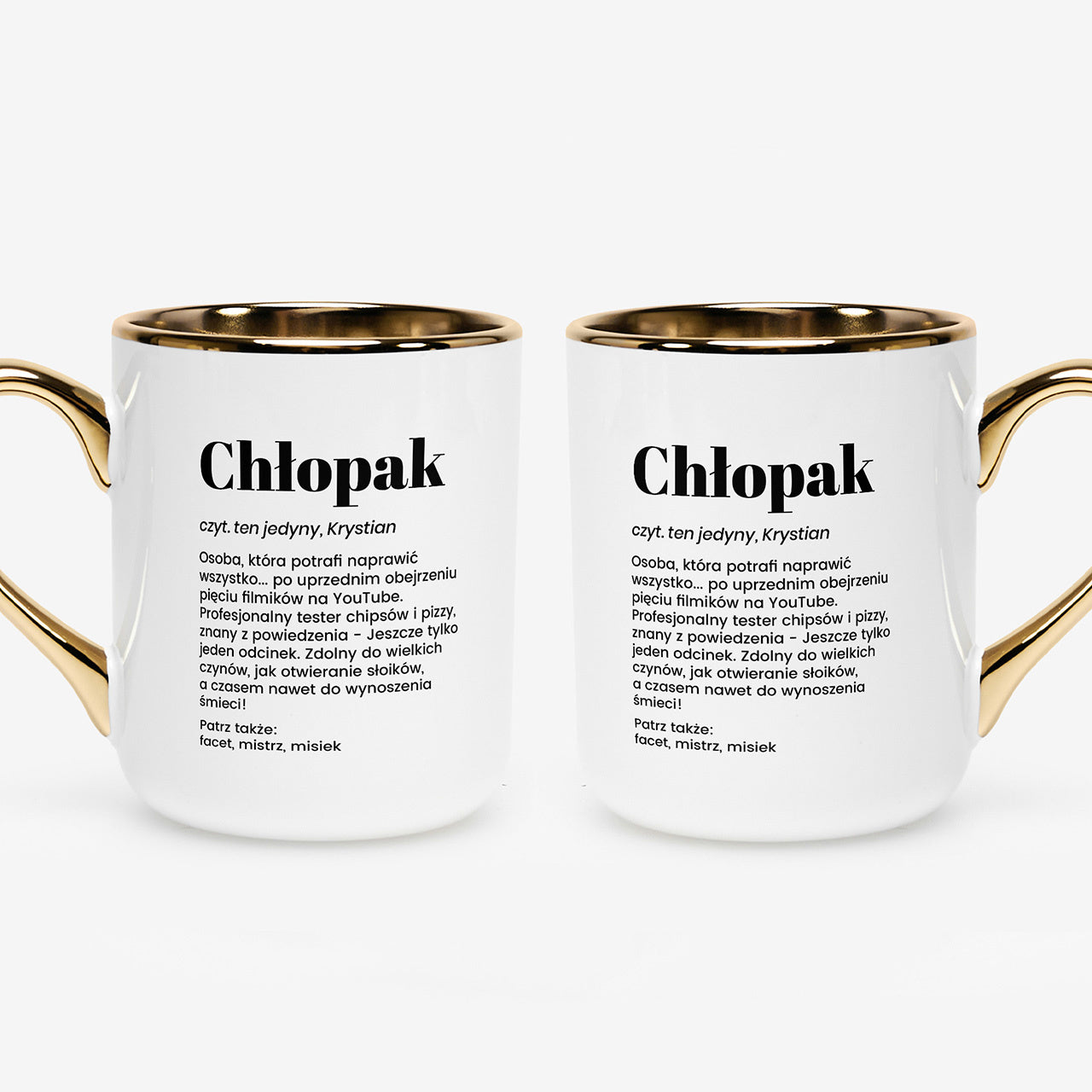 Elegancki kubek dla chłopaka - definicja