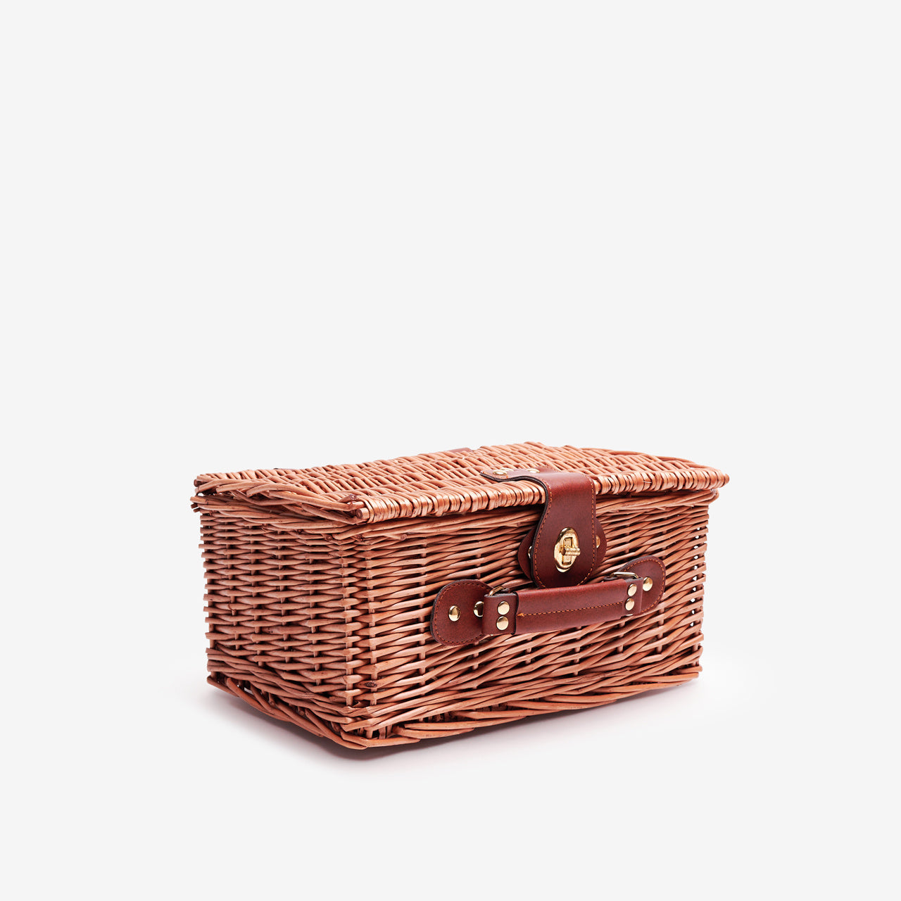 Zamykany koszyk wiklinowy