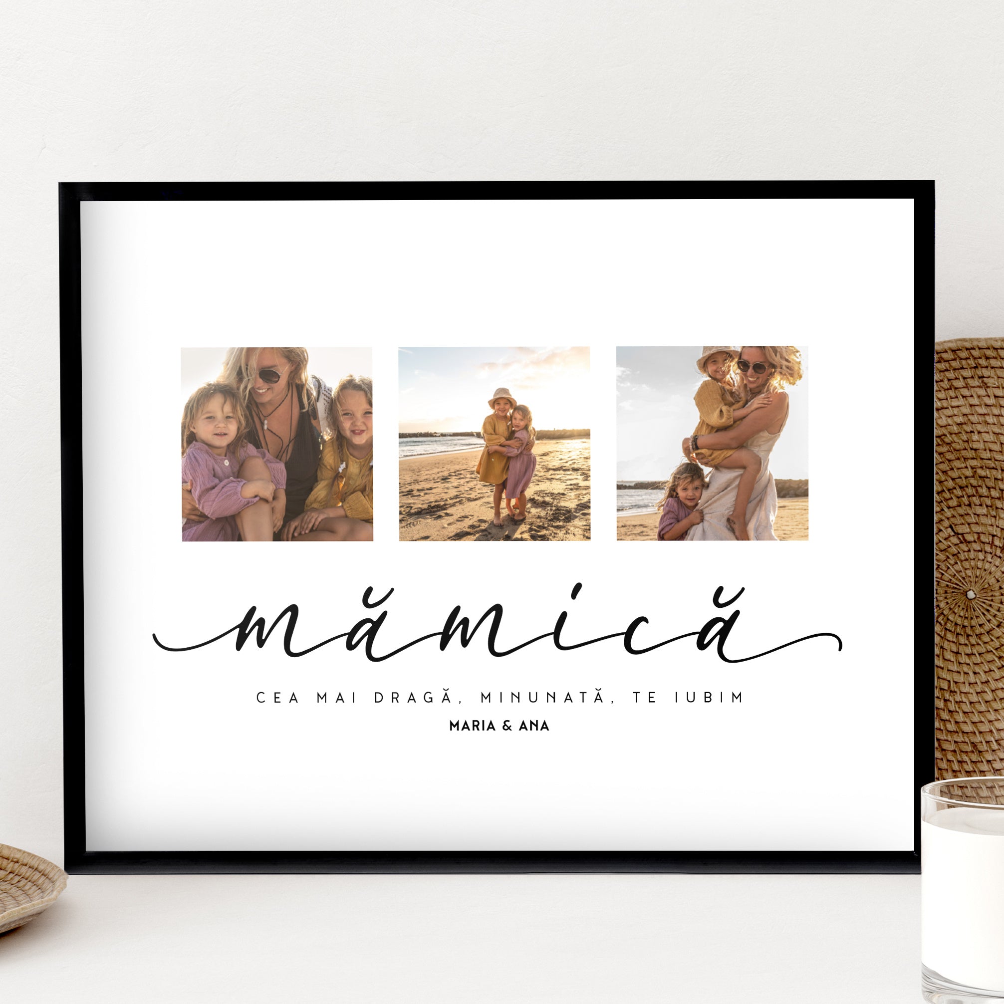 Personalizowany plakat ze zdjęciami na Dzień Mamy