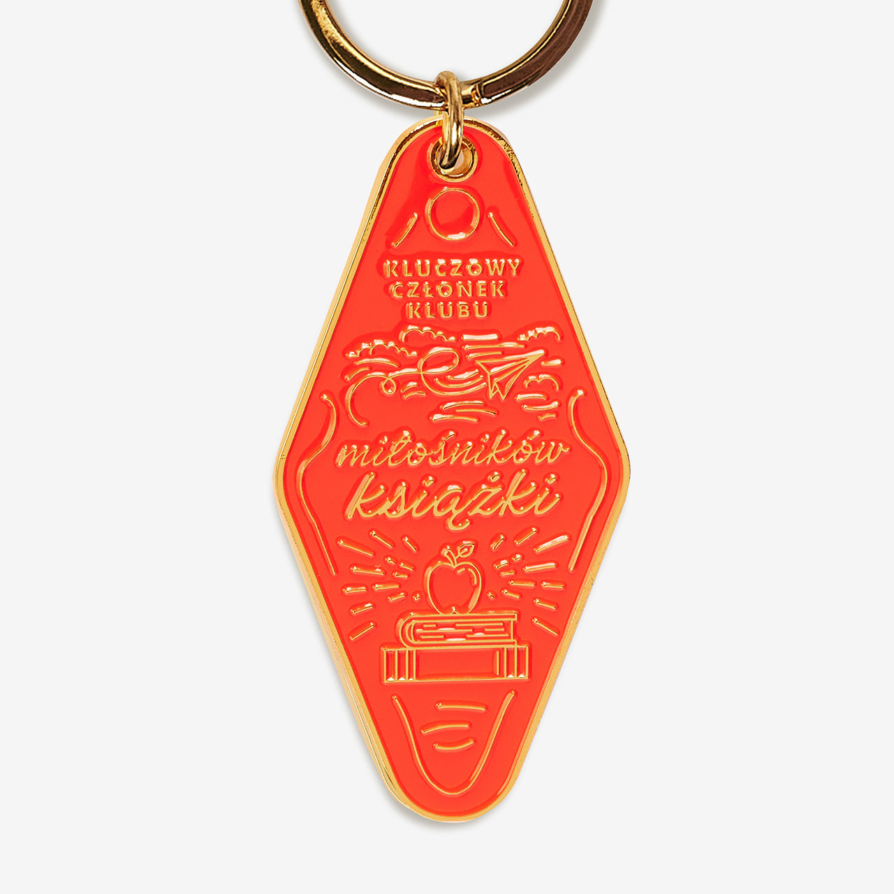 Metalowy brelok emaliowany - Członek klubu miłośników książki prezent dla mola książkowego breloczek do kluczy