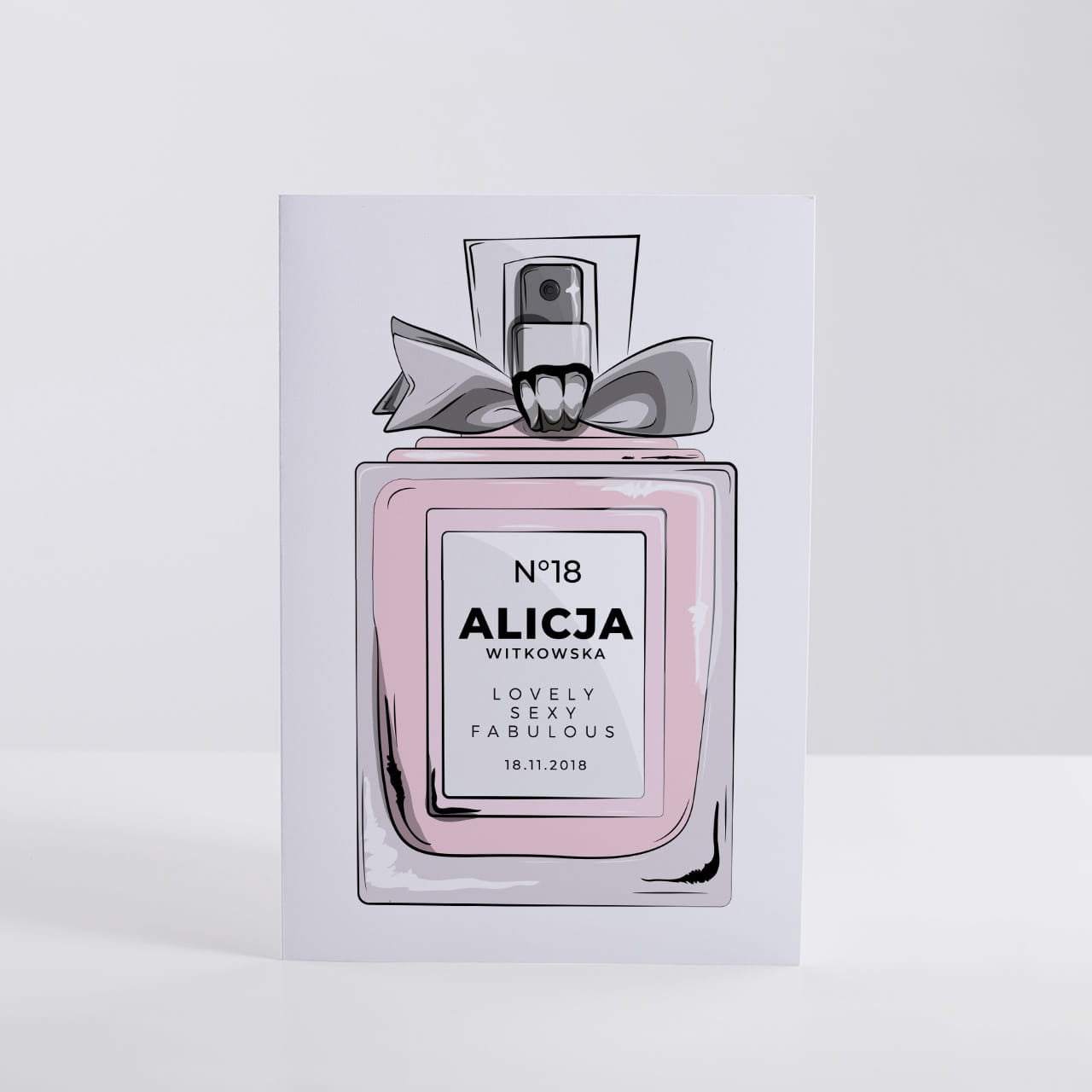 Kartka urodzinowa dla kobiety Lovely kartka personalizowana upominek dla kobiety kartka z nadrukiem