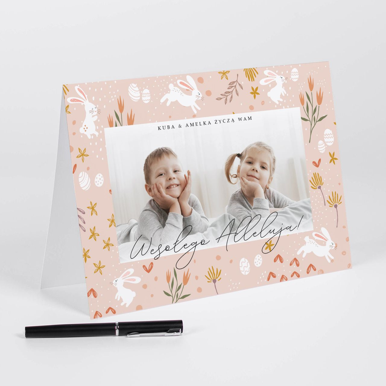 Personalizowana kartka wielkanocna A4 - Wesołego Alleluja