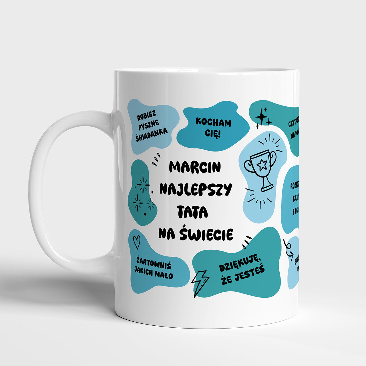 Kubek dla taty od dziecka prezent dla Taty na Dzień Taty wyjątkowy upominek dla Taty prezent od dziecka