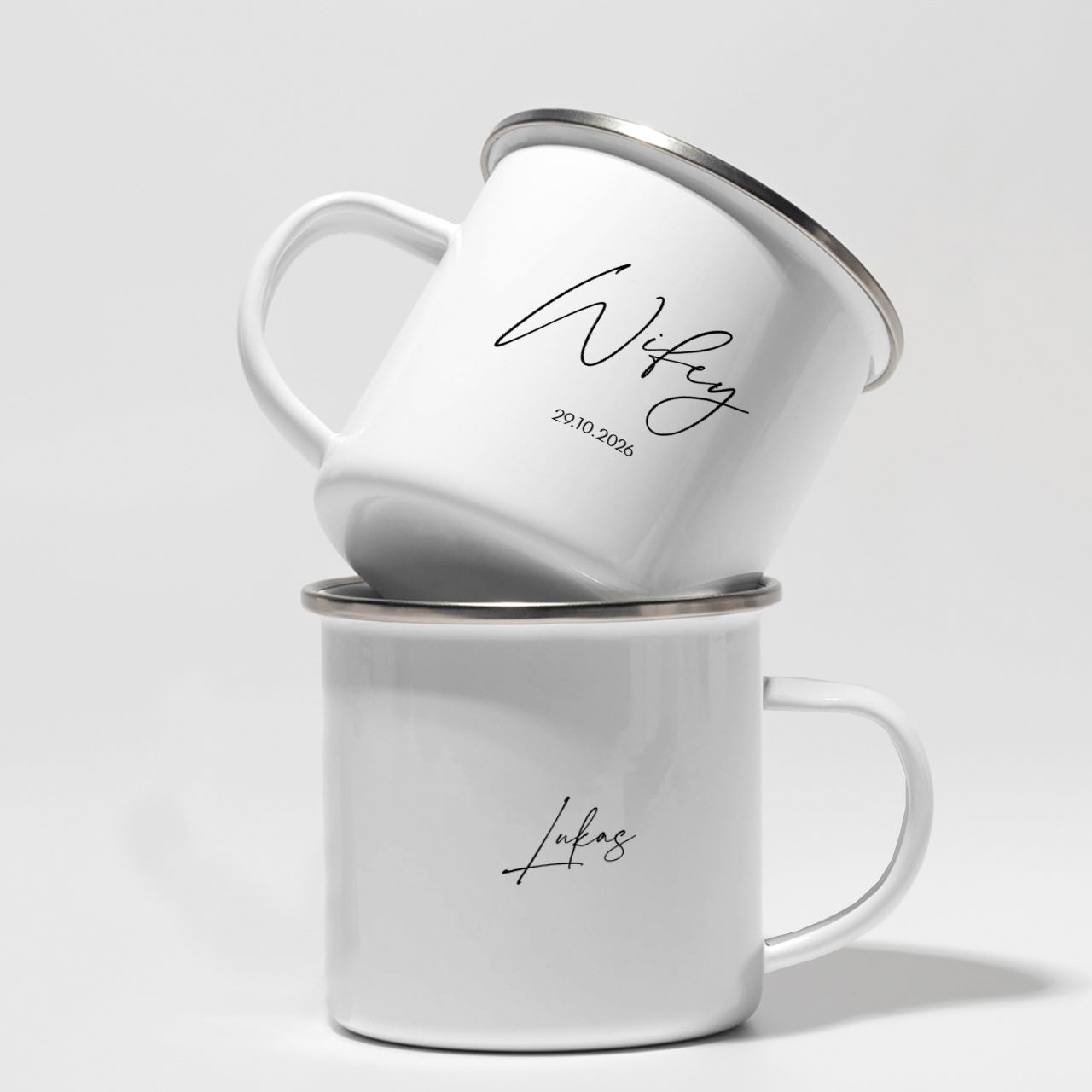 Hochzeitsbecher WIFEY & HUBBY