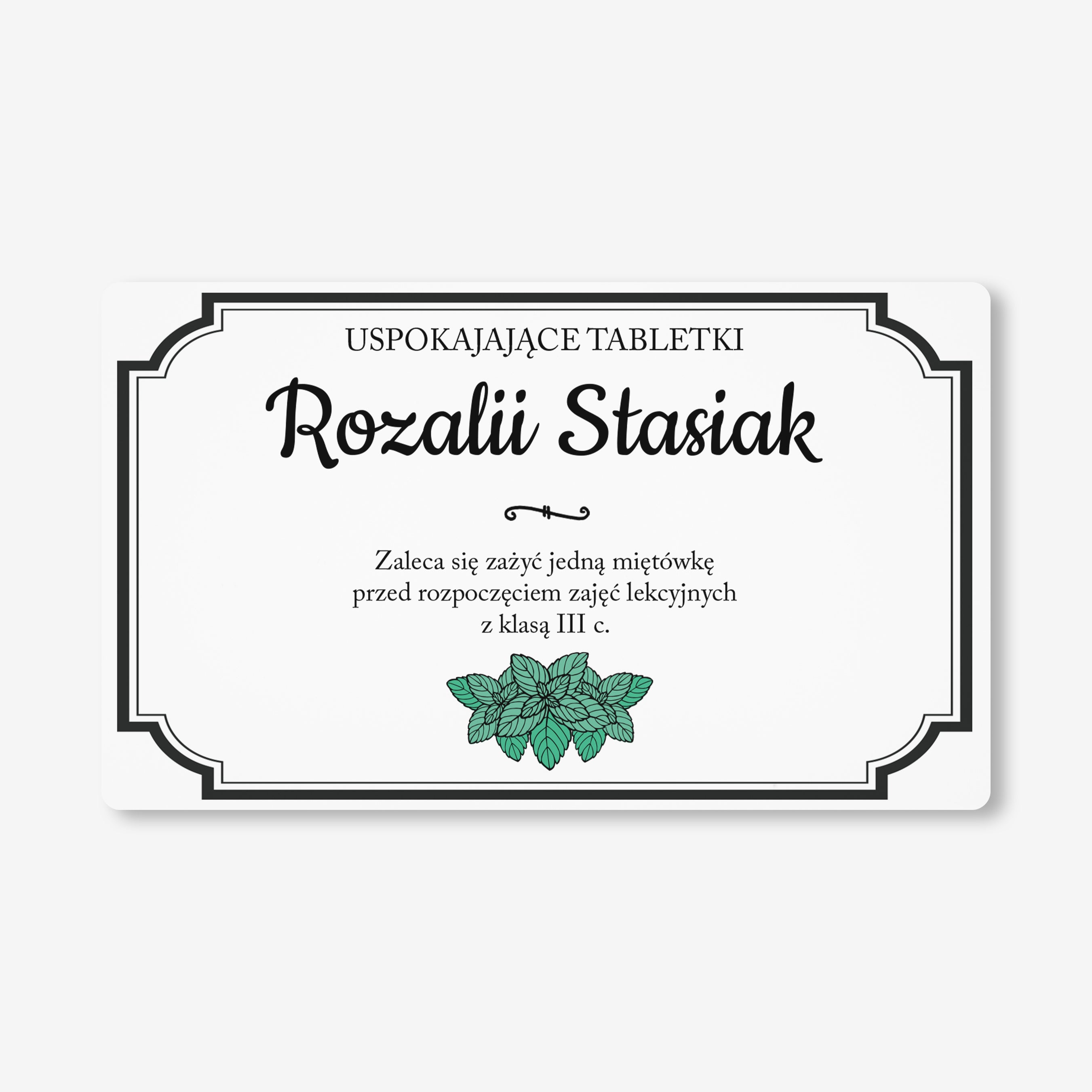 Zestaw prezentowy: miętówki + etykieta do naklejenia - prezent dla nauczyciela prezent na dzień nauczyciela 