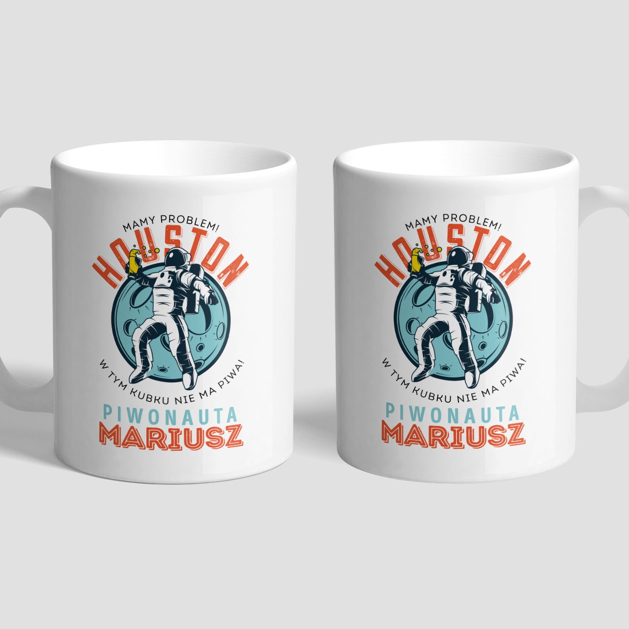 Śmieszny kubek - Piwonauta - prezent dla piwosza personalizowany kubek kubek z nadrukiem gadżet dla piwosza