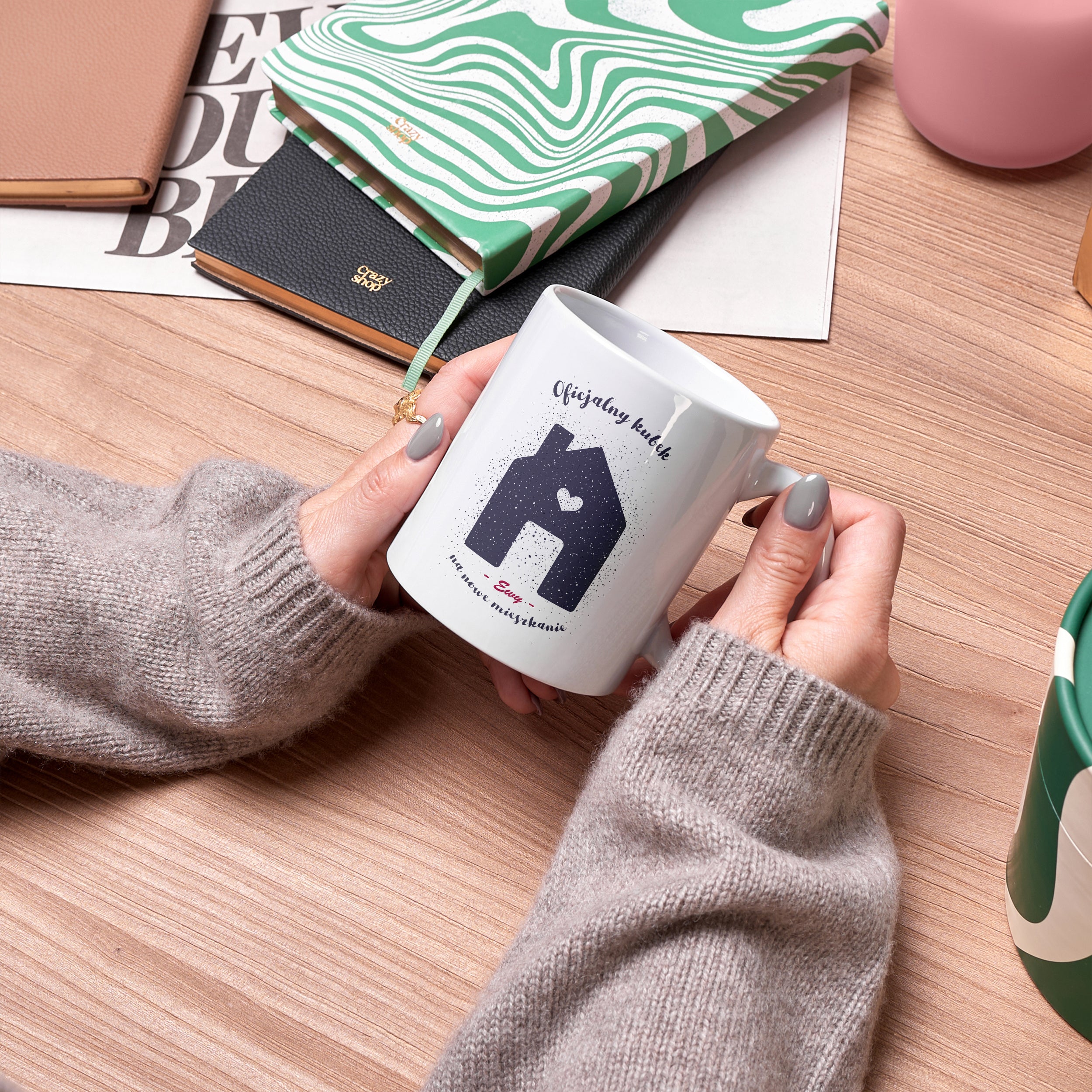 Personalizowany kubek dla przyjaciółki - upominek na parapetówkę prezent dla przyjaciółki prezent na parapetówkę