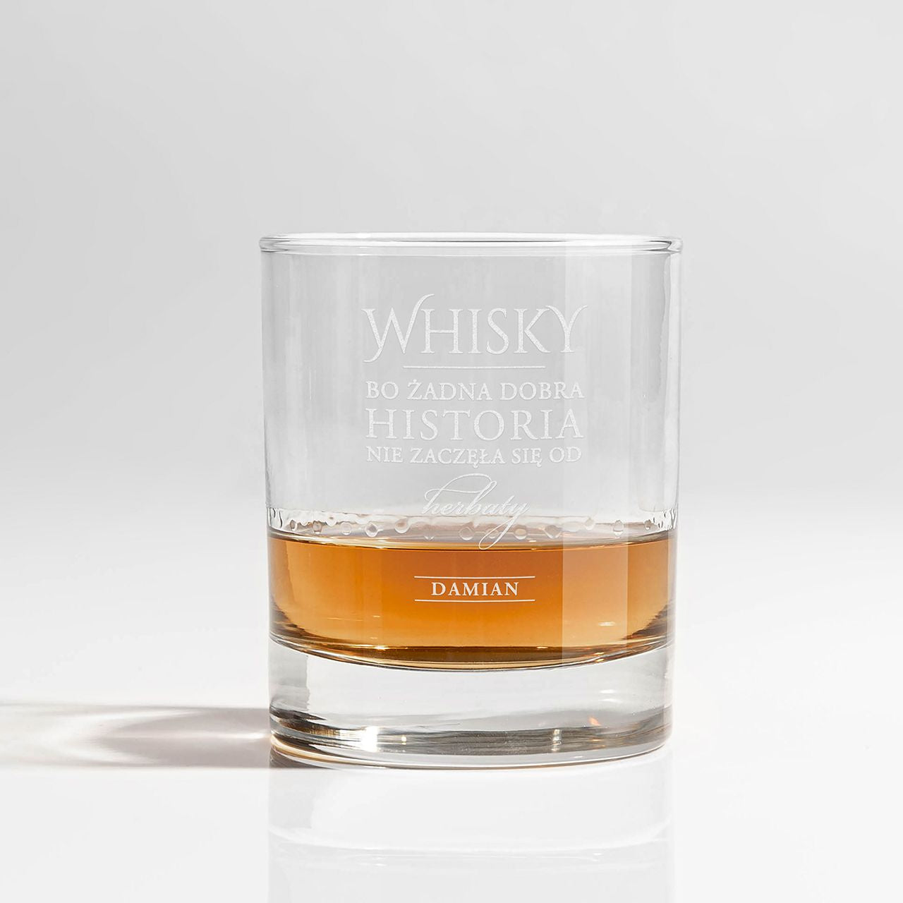 Personalizowana szklanka do whisky - Dobra Historia