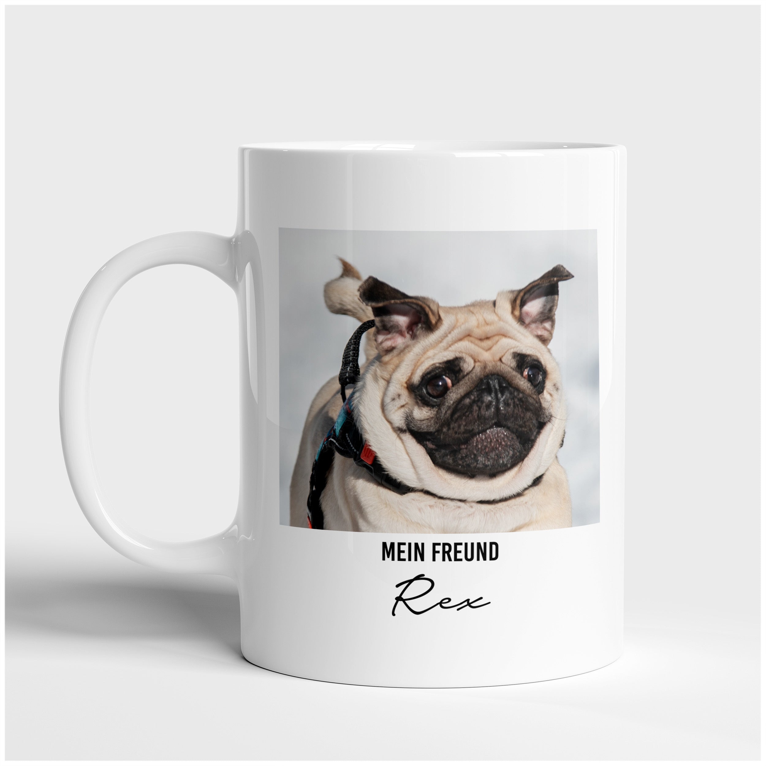 Tasse mit Foto FREUND Geschenk für Hundeliebhaber