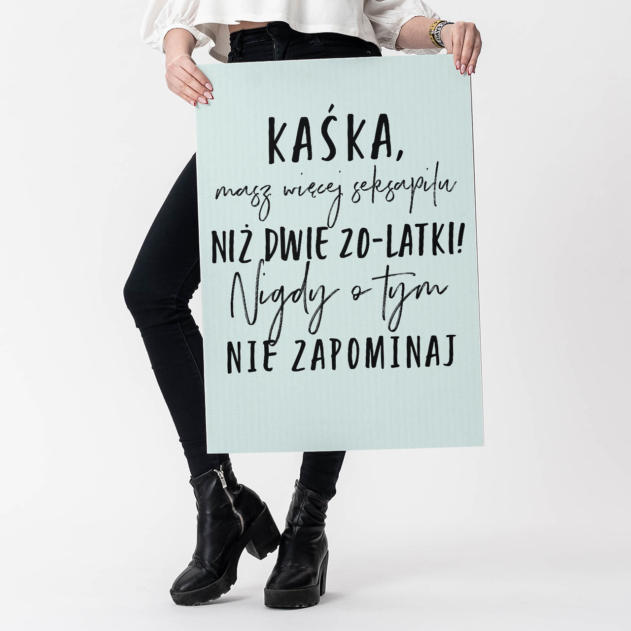Personalizowana kartka XXL - prezent na 40 urodziny dla koleżanki