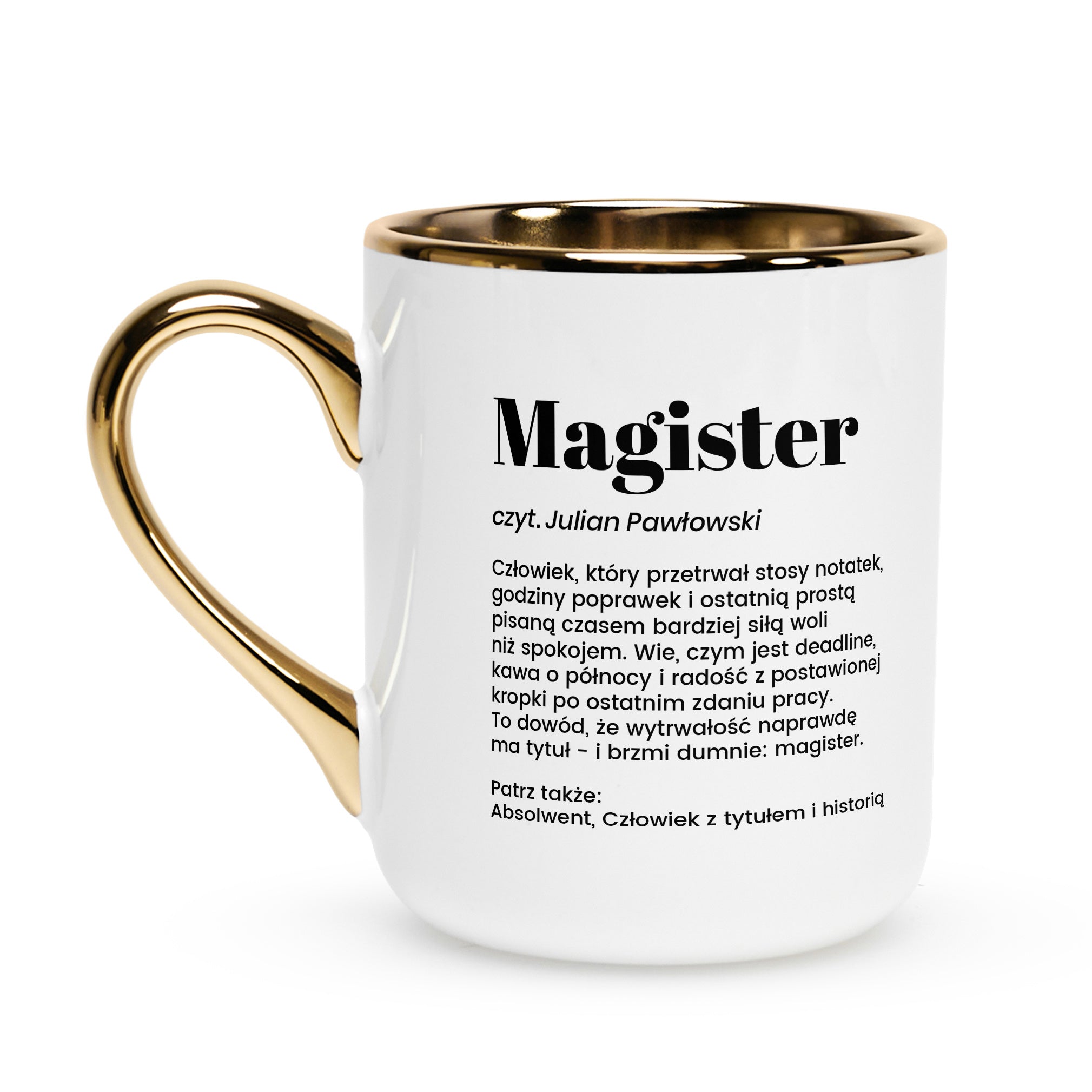 Kubek personalizowany dla magistra - śmieszny prezent dla magistra