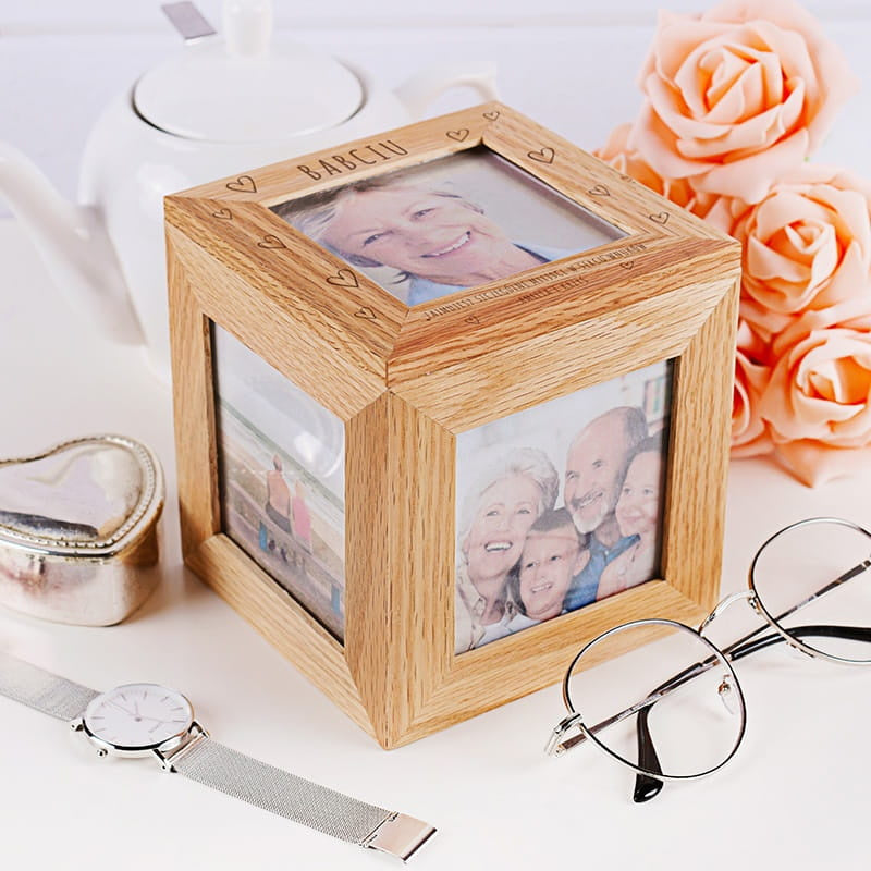 Personalizowana foto kostka - prezent na urodziny dla babci prezent dla babci ze zdjęciami