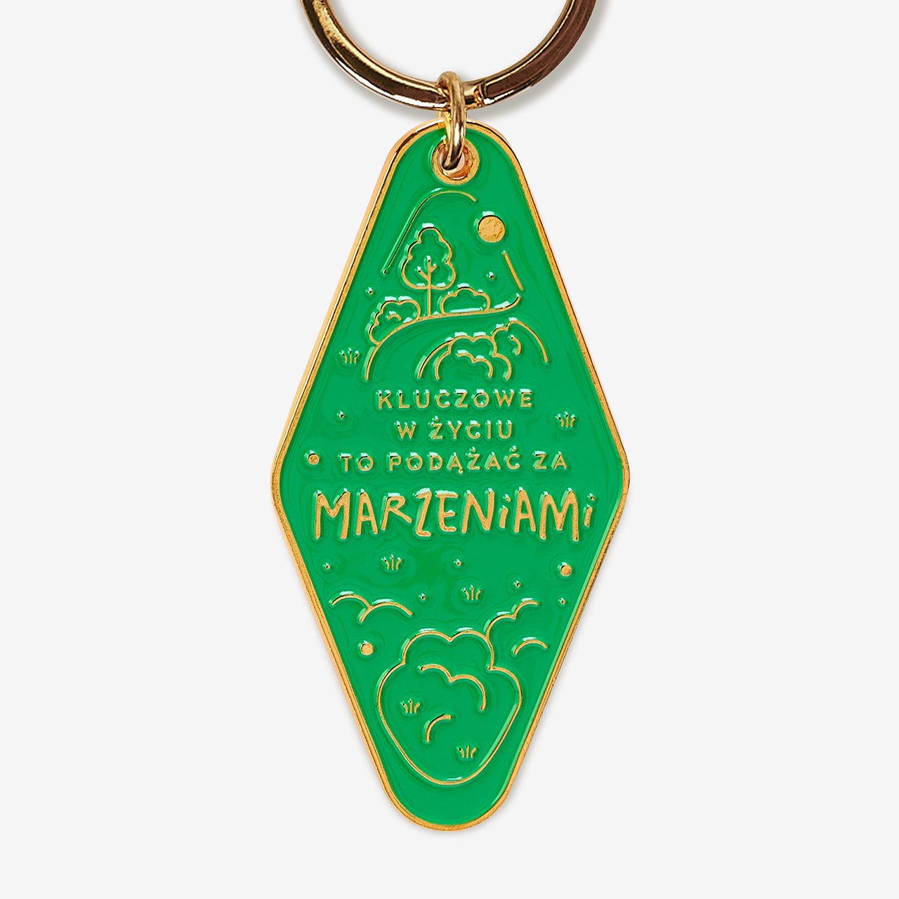 Metalowy brelok na prezent dla przyjaciela - Podążaj za marzeniami brelok do kluczy dla przyjaciółki 