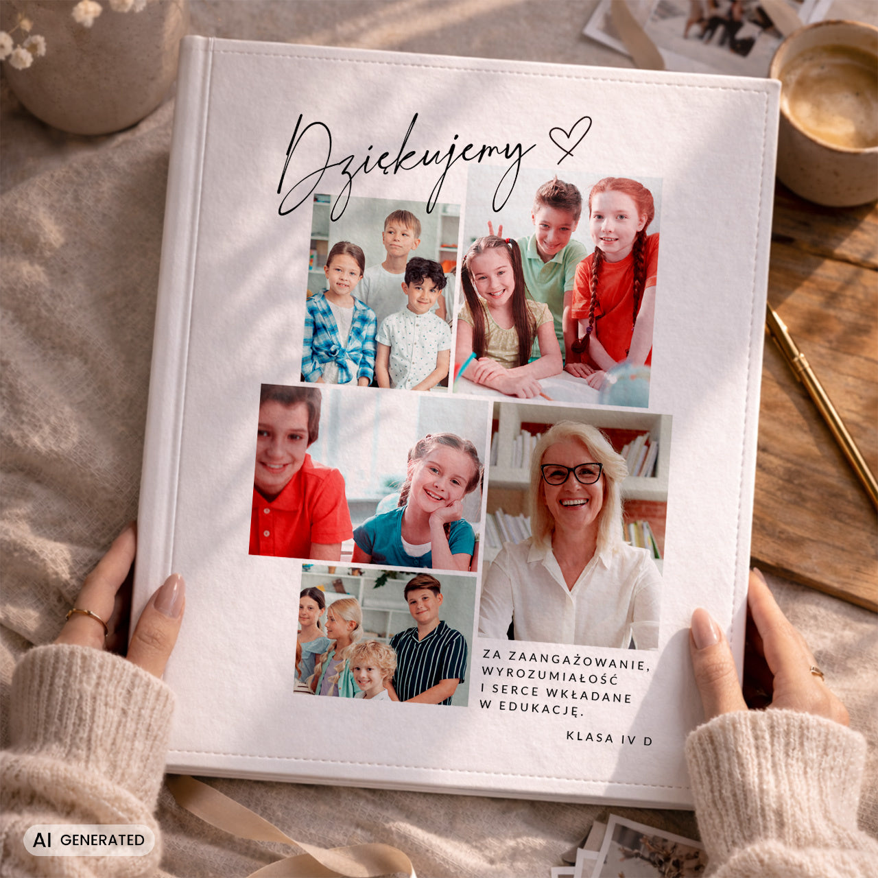 Personalizowany album dla nauczyciela - prezent na Dzień Nauczyciela