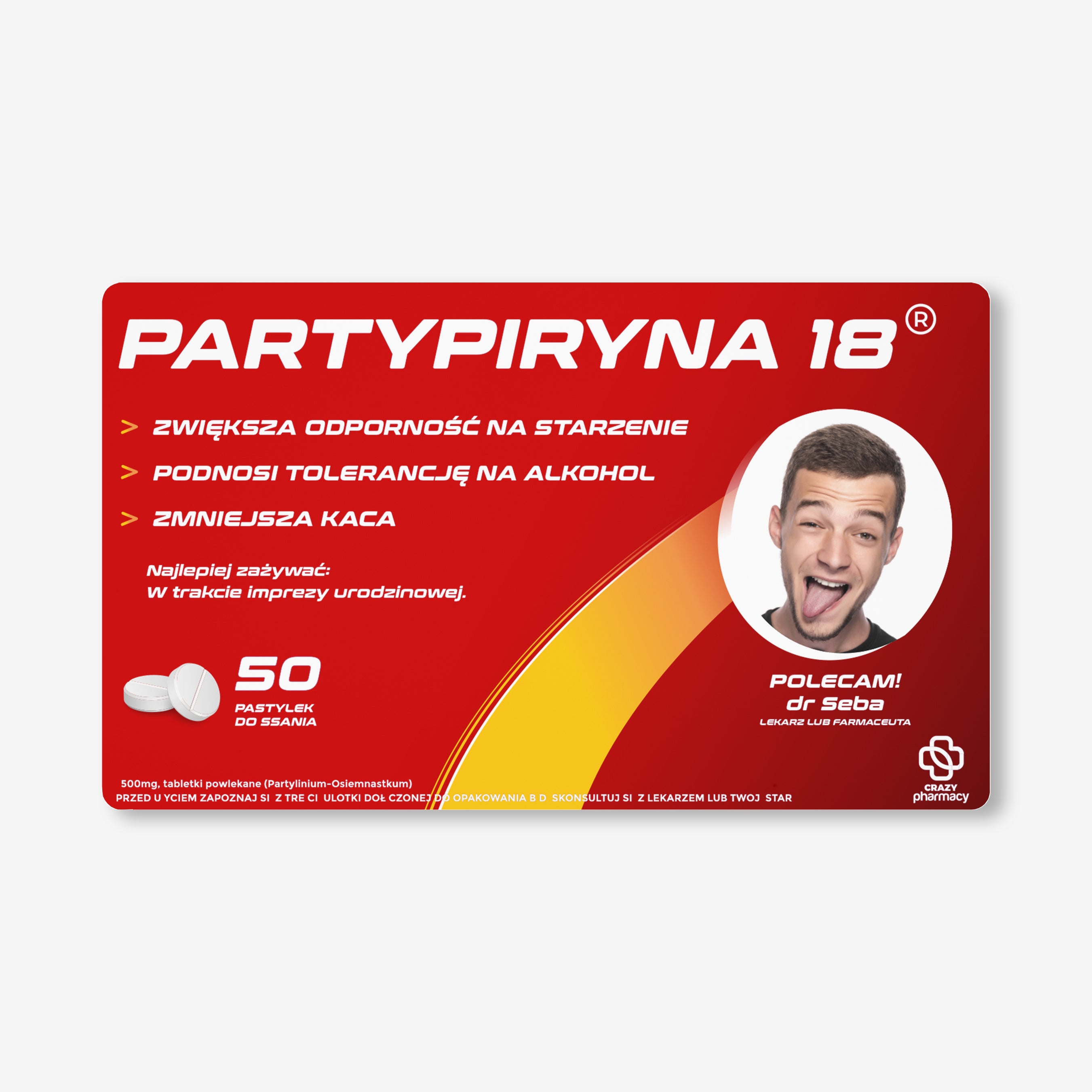 Personalizowany pojemnik na cukierki - śmieszny prezent dla imprezowicza