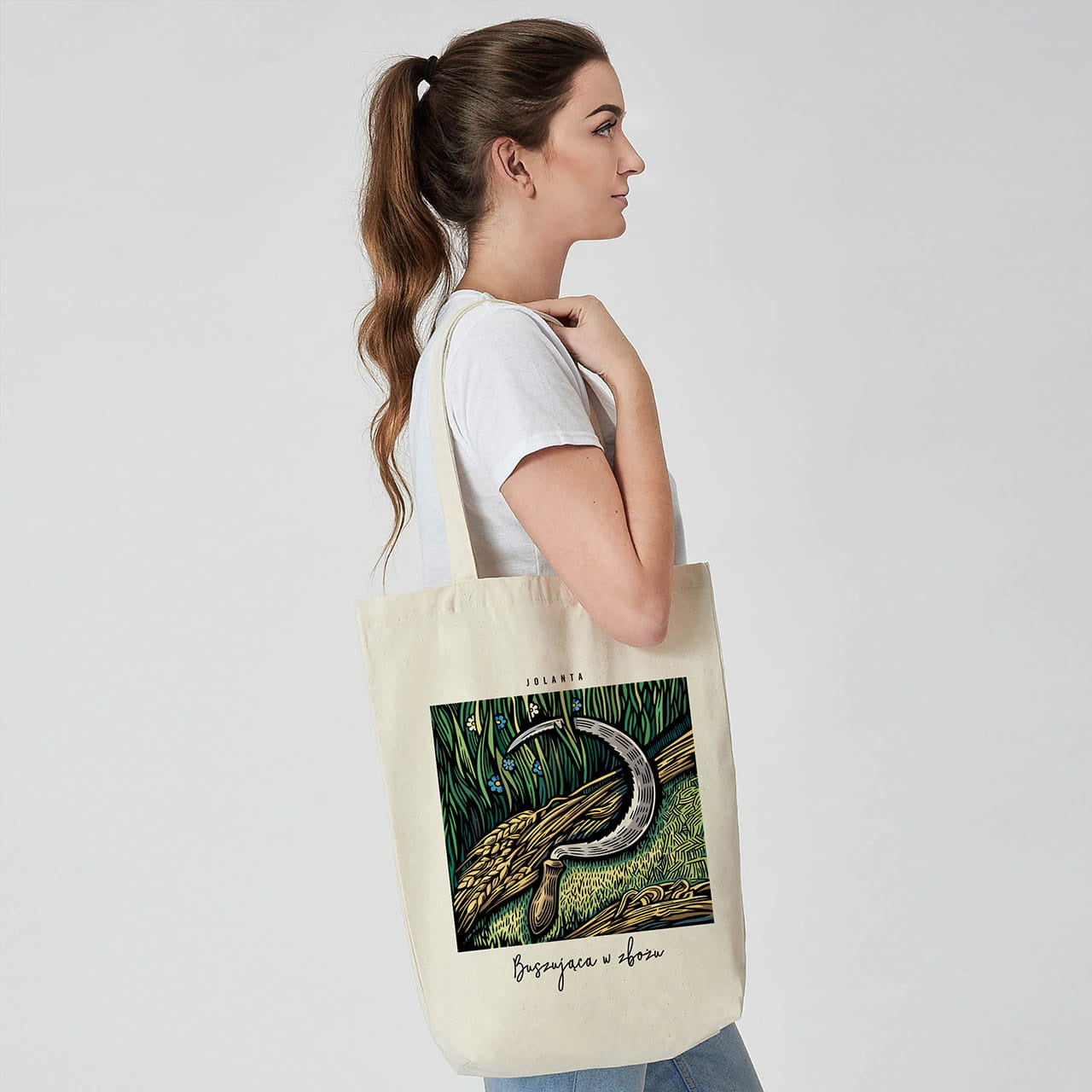 Personalizowana torba z nadrukiem dla mola książkowego torba dla mola książkowego prezent dla mola książkowego