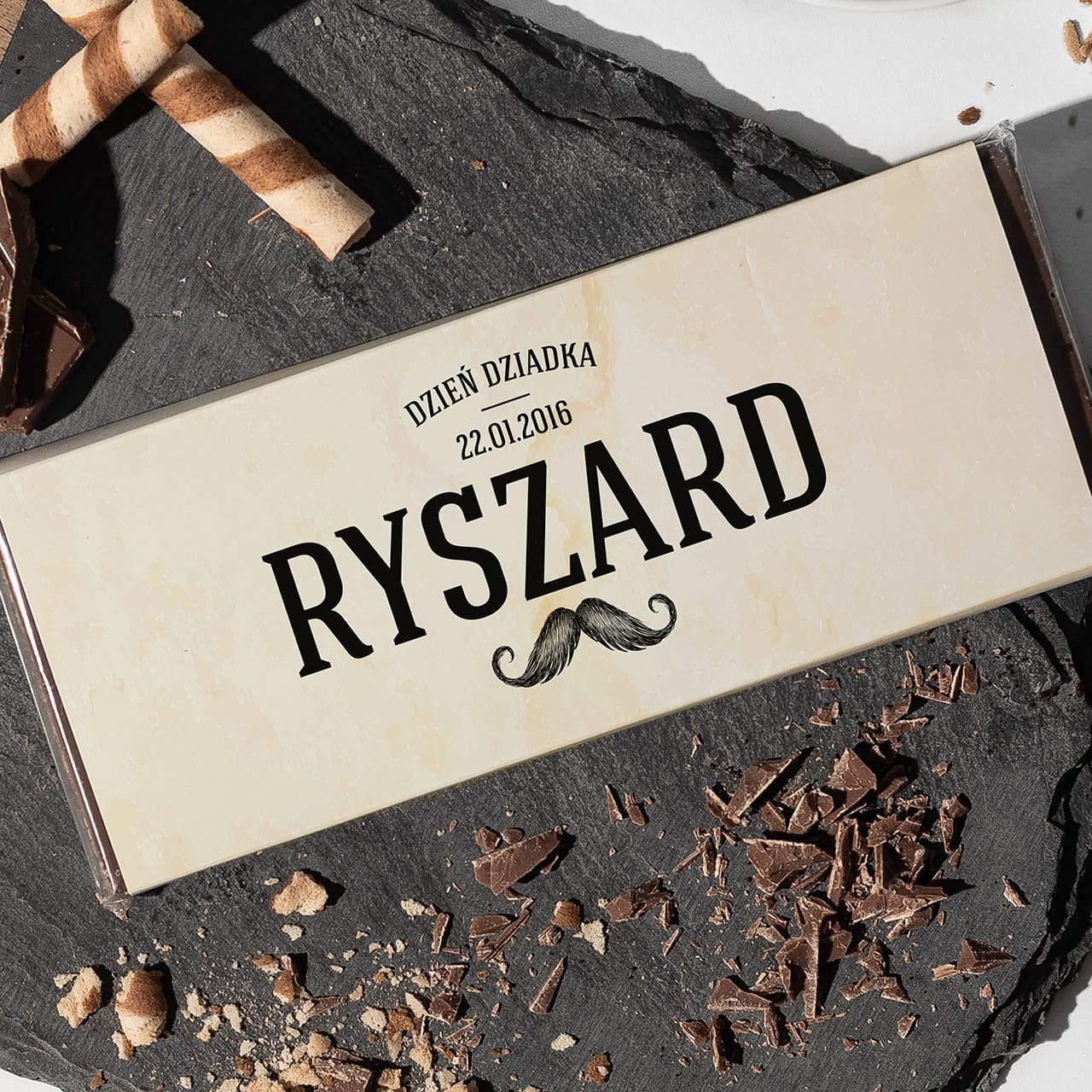 Personalizowana czekolada dla dziadka - upominek na Dzień Dziadka
