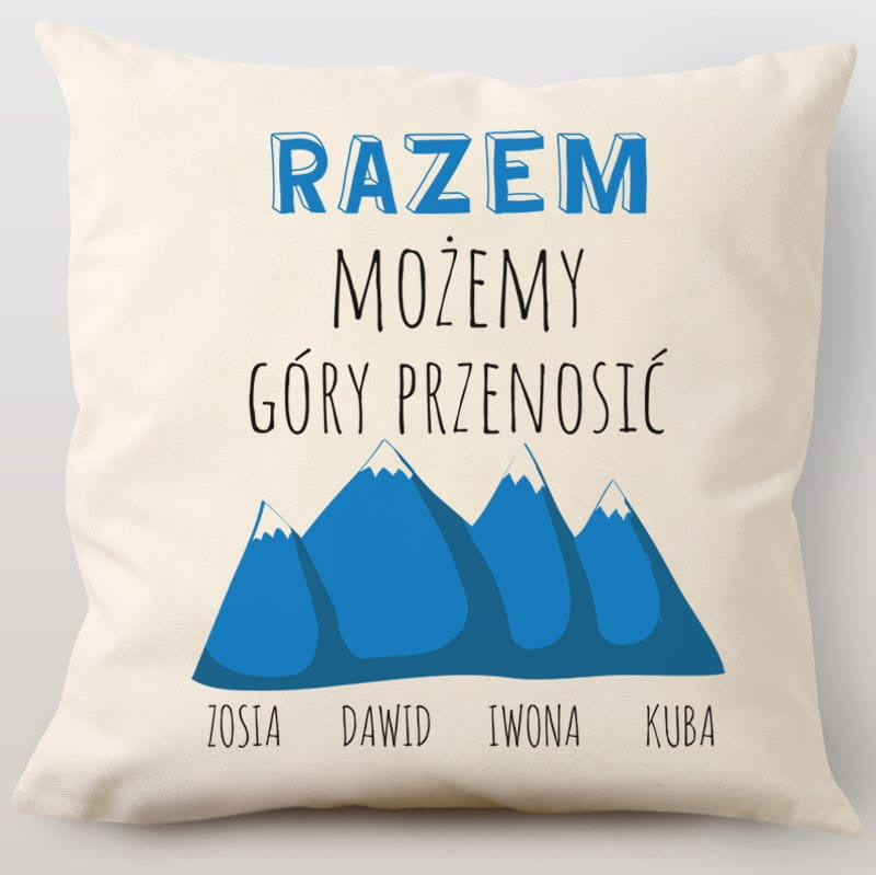Personalizowana poduszka dla rodziny