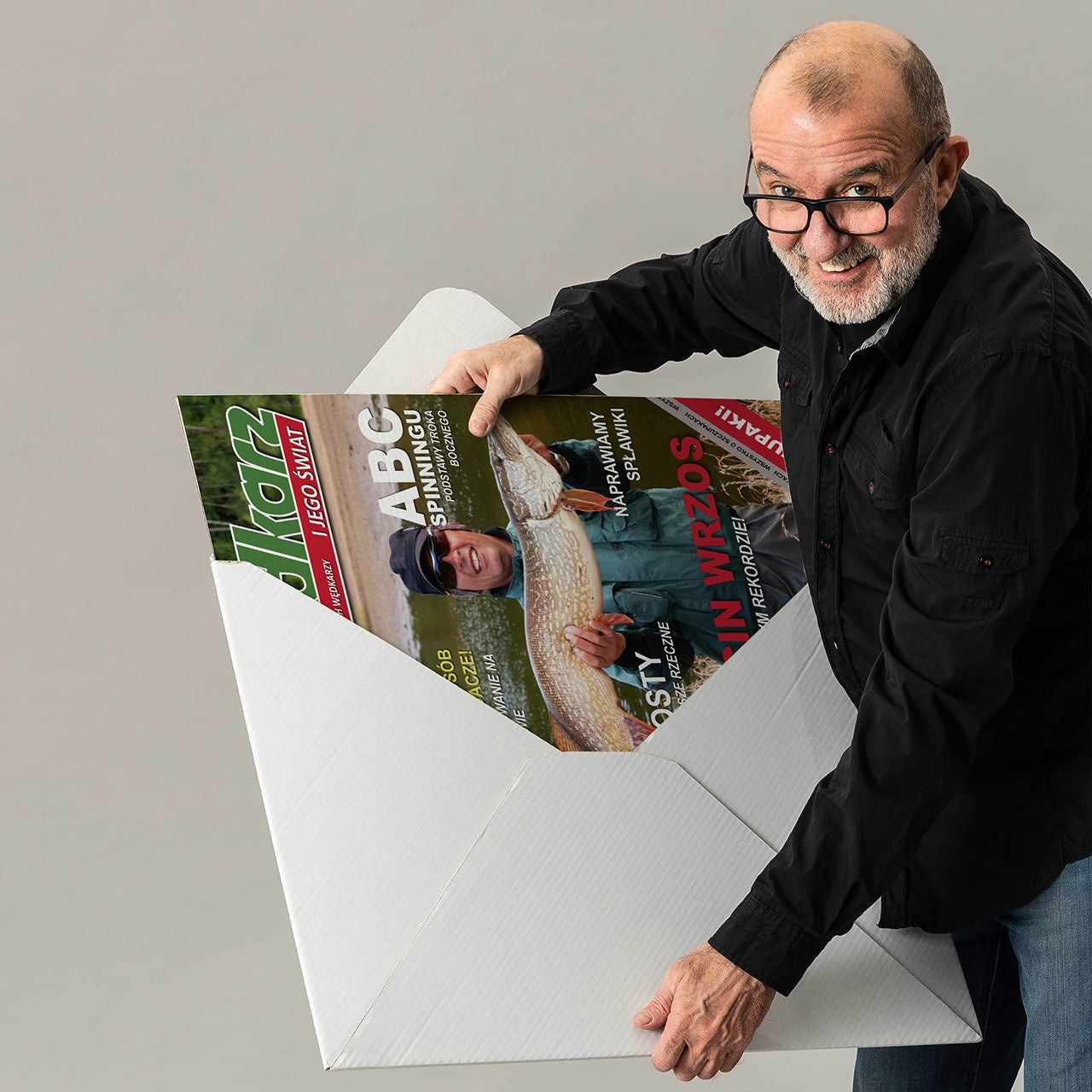 Duża kartka xxl dla Wędkarza ze zdjęciem