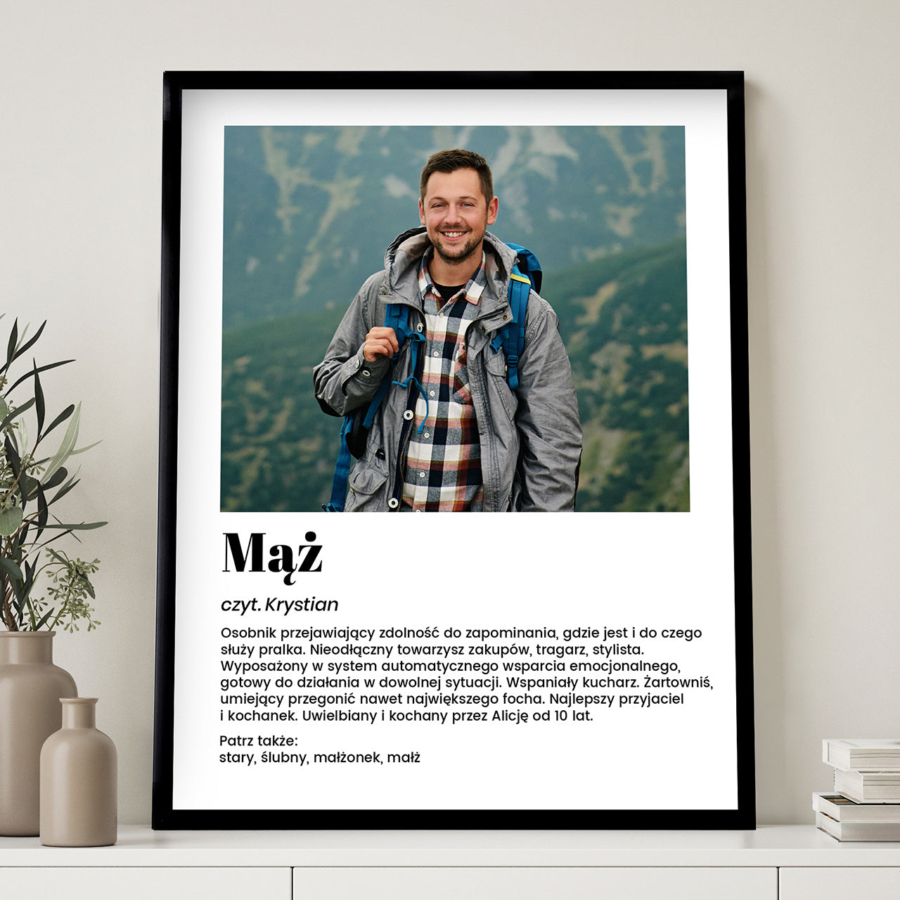 Plakat dla męża - definicja