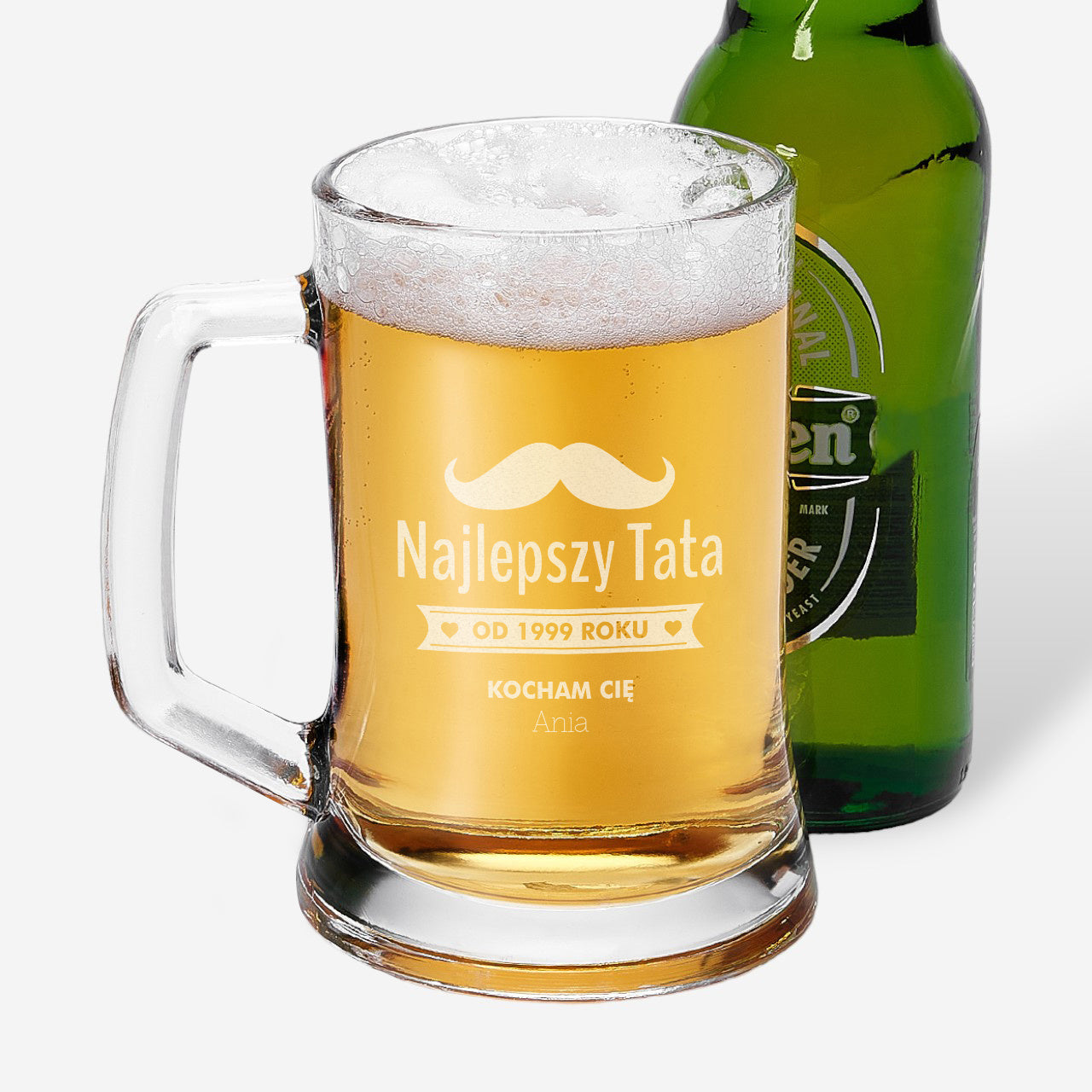 Grawerowany kufel dla taty kufel dla taty prezent dla taty dzień ojca kufel