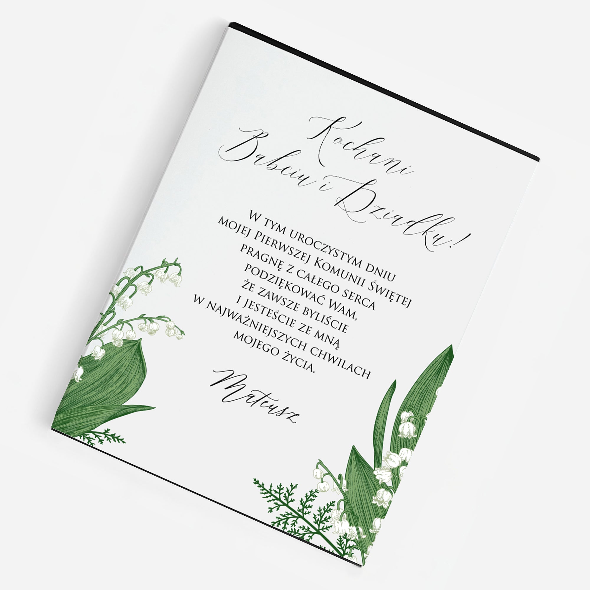 Personalizowane praliny - podziękowanie na komunię dla dziadków pralinki personalizowane podziękowania dla dziadków na Komunię prezent dla dziadków