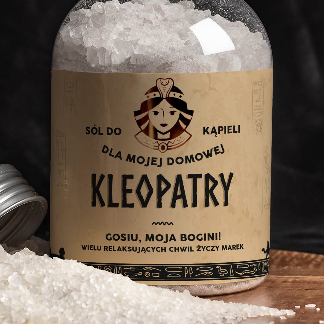 Aromatyczna sól do kąpieli - upominek dla żony prezent dla żony relaksujący prezent dla kobiety