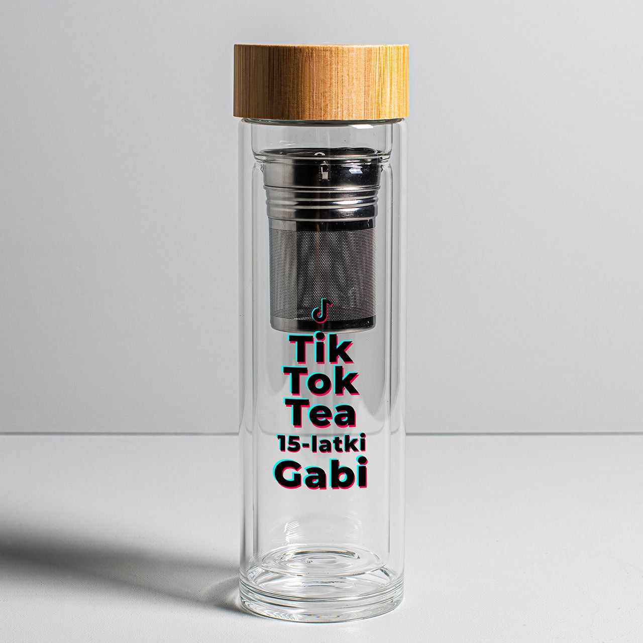 Bidon z zaparzaczem Tik Tok Tea dla nastolatki