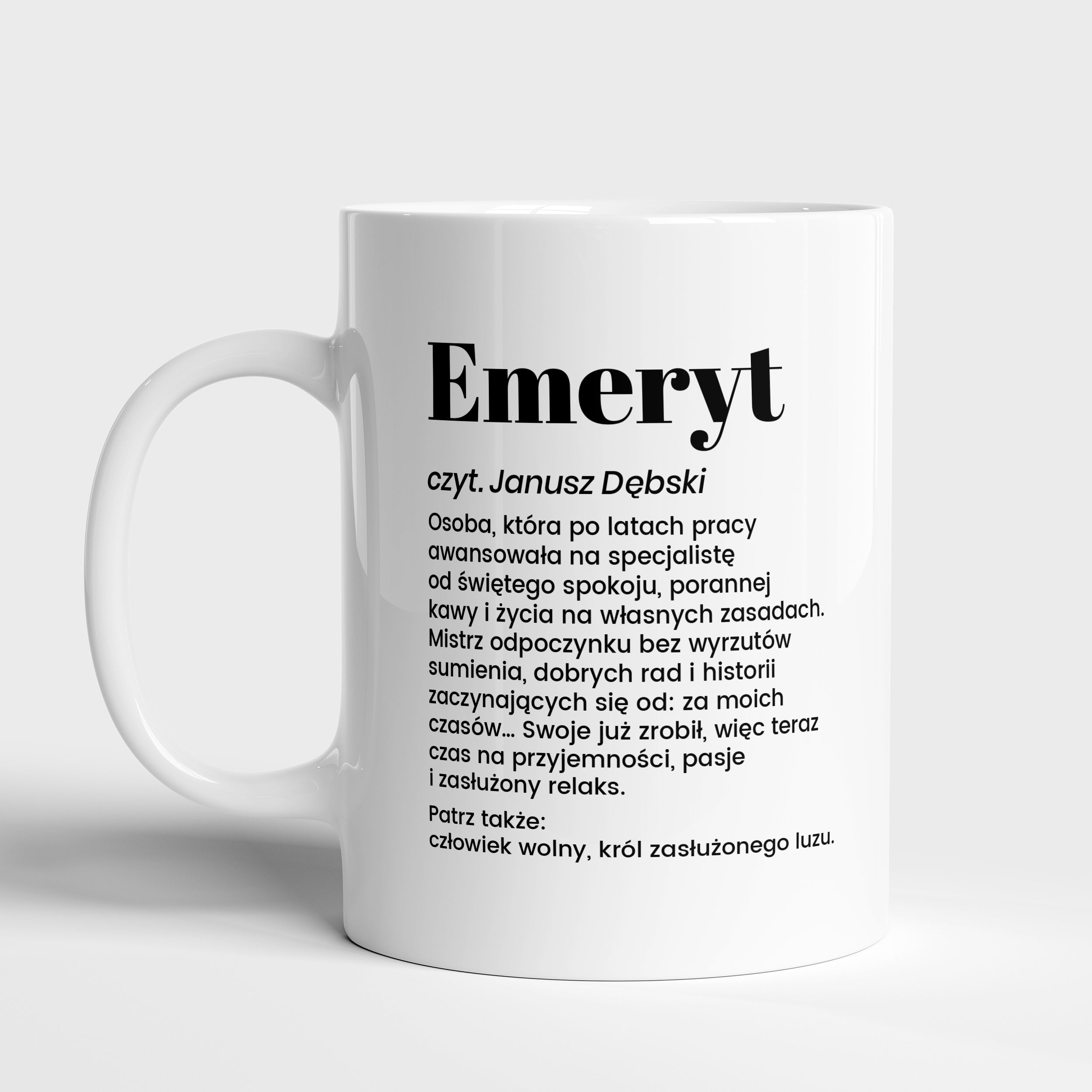 Personalizowany kubek dla emeryta - prezent na emeryturę