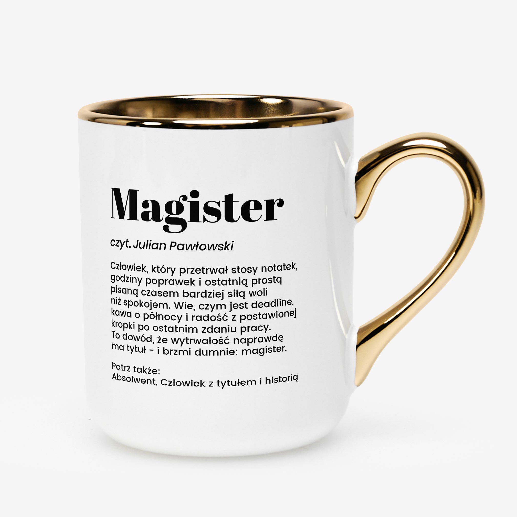 Kubek personalizowany dla magistra - śmieszny prezent dla magistra