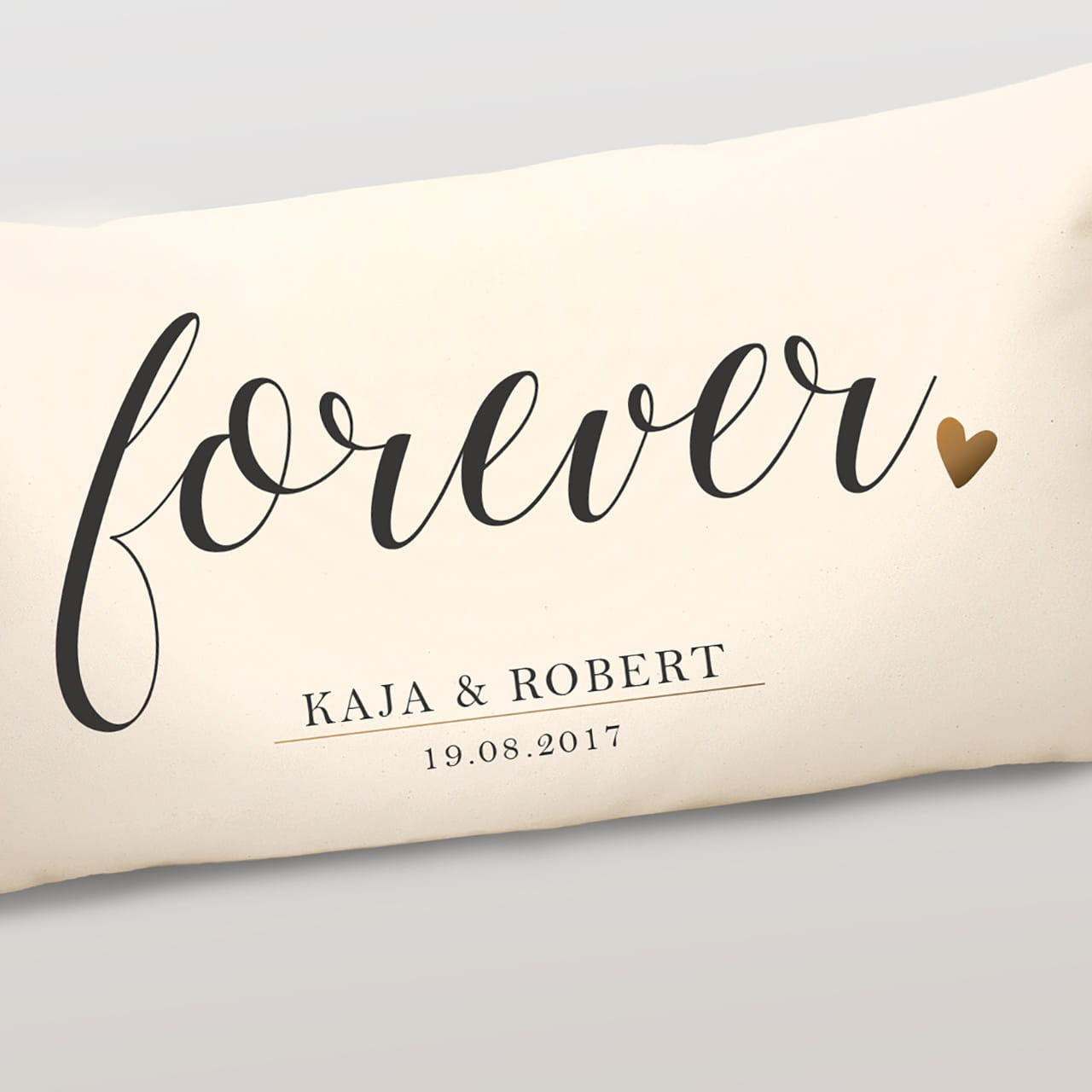 Personalizowana poduszka na ślub - forever