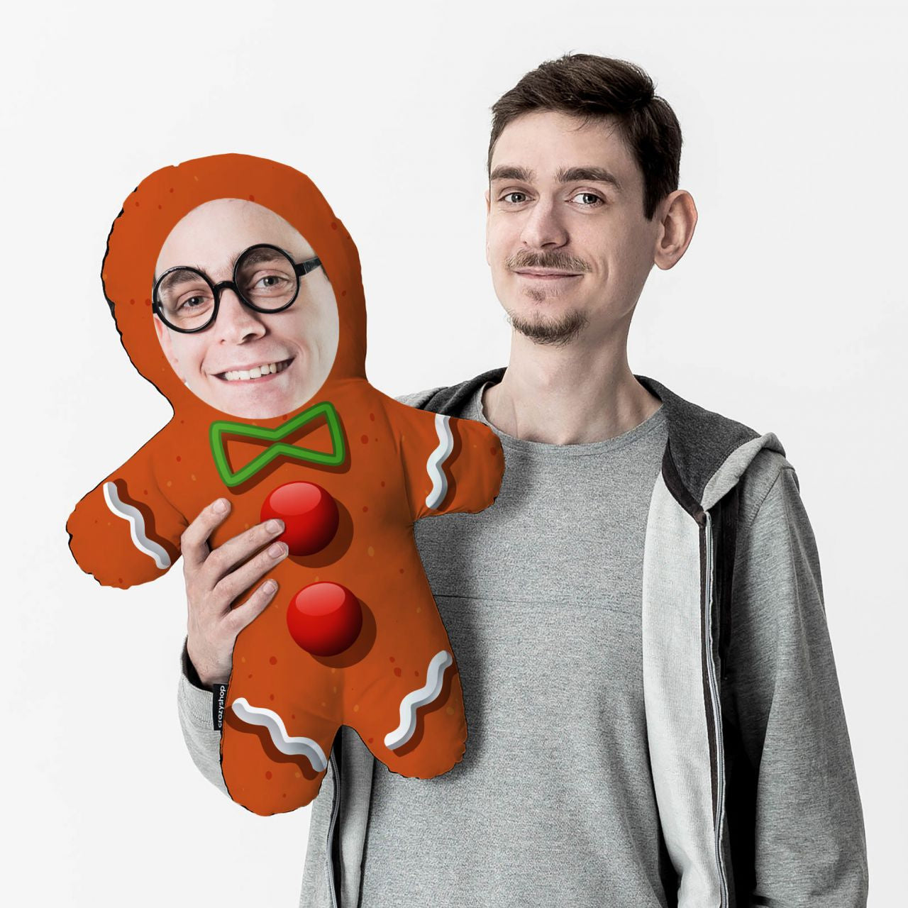 Oryginalna poduszka świąteczna - piernik
